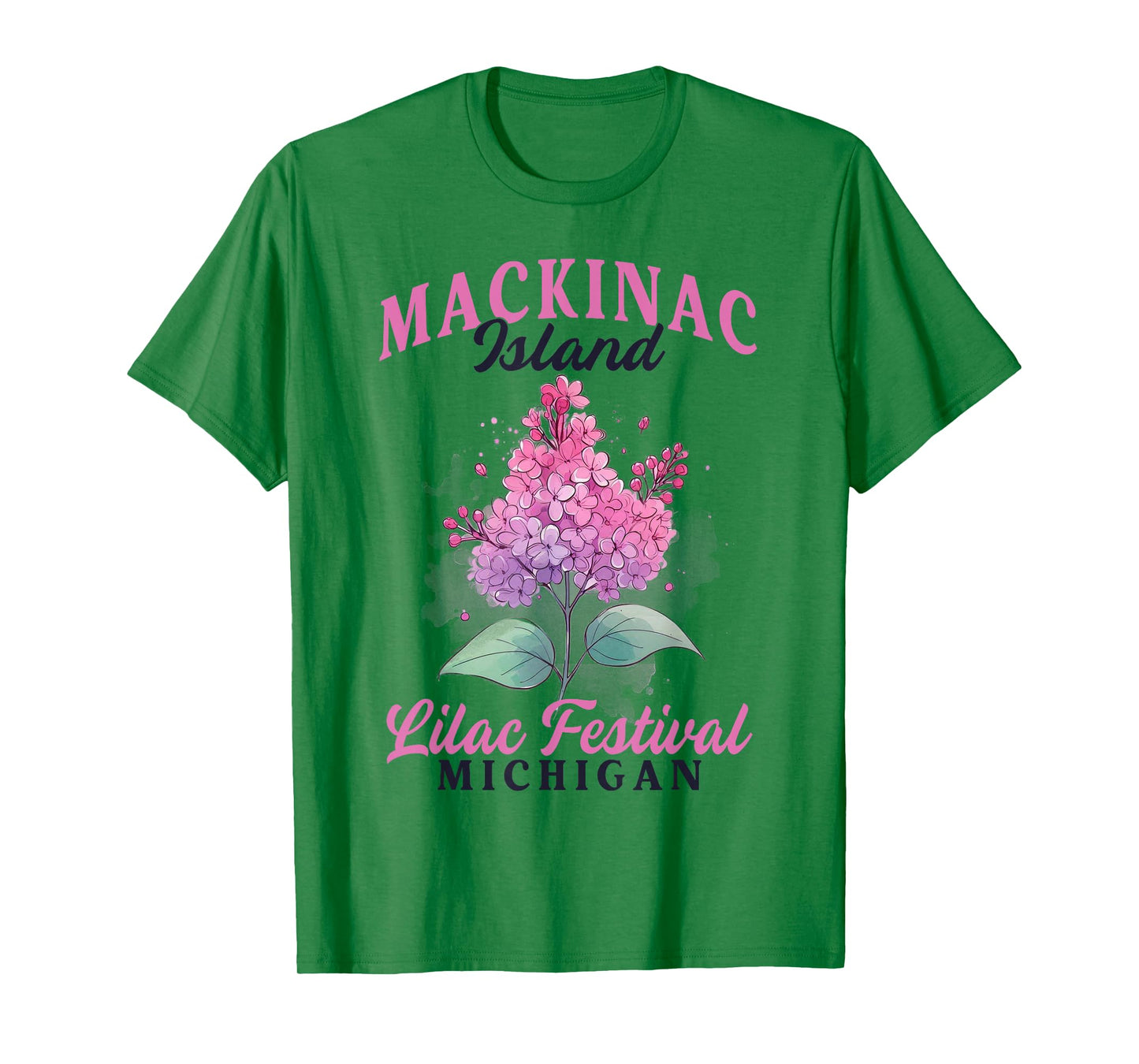 Mackinac Island Michigan Lilacs Lilac Festival State Of MI T-Shirt