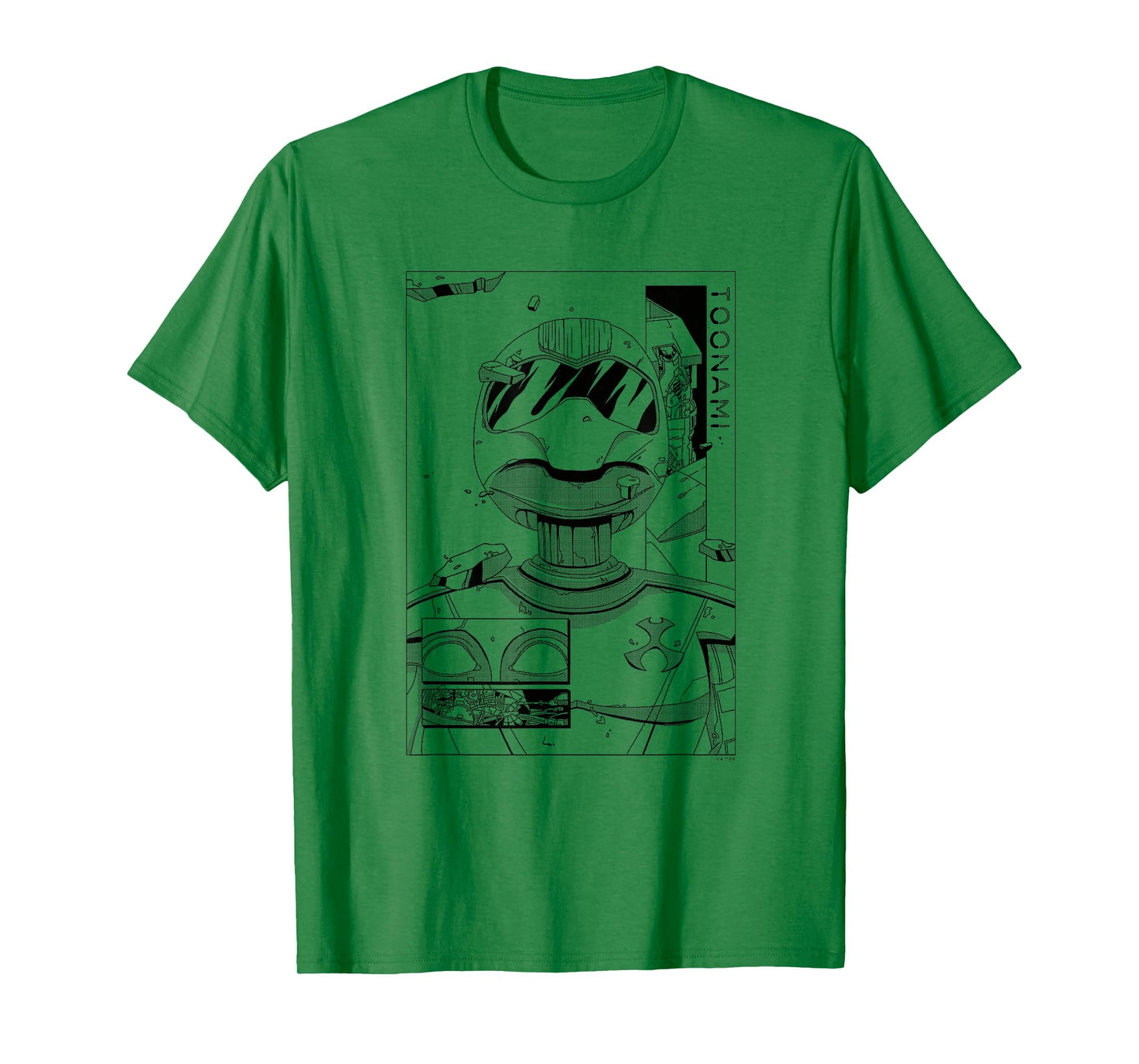 Toonami T.O.M. Manga Sketch Boxed Portrait T-Shirt