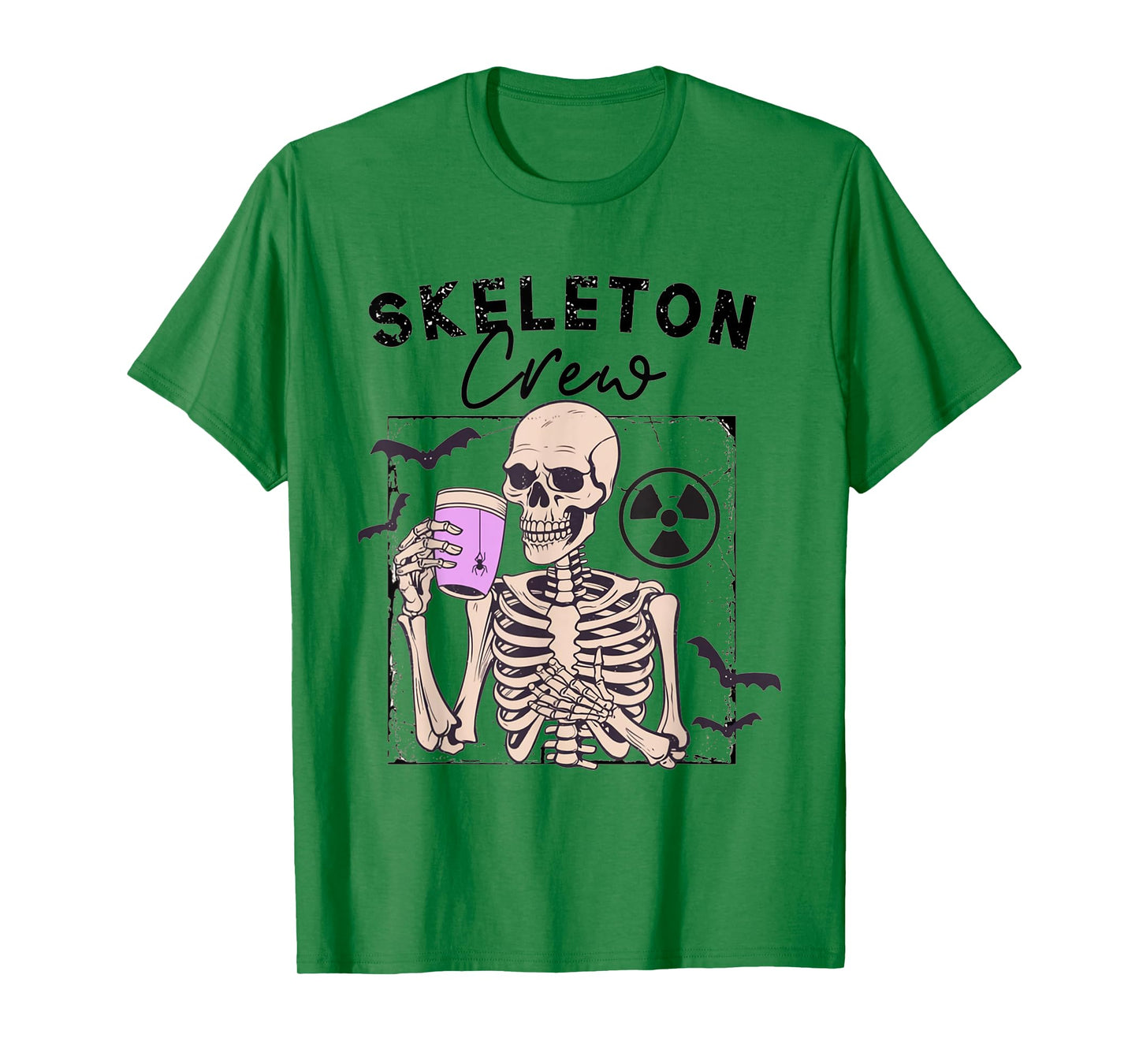 Radiology Halloween Xray Tech Skeleton Coffee Crew CT Tech T-Shirt