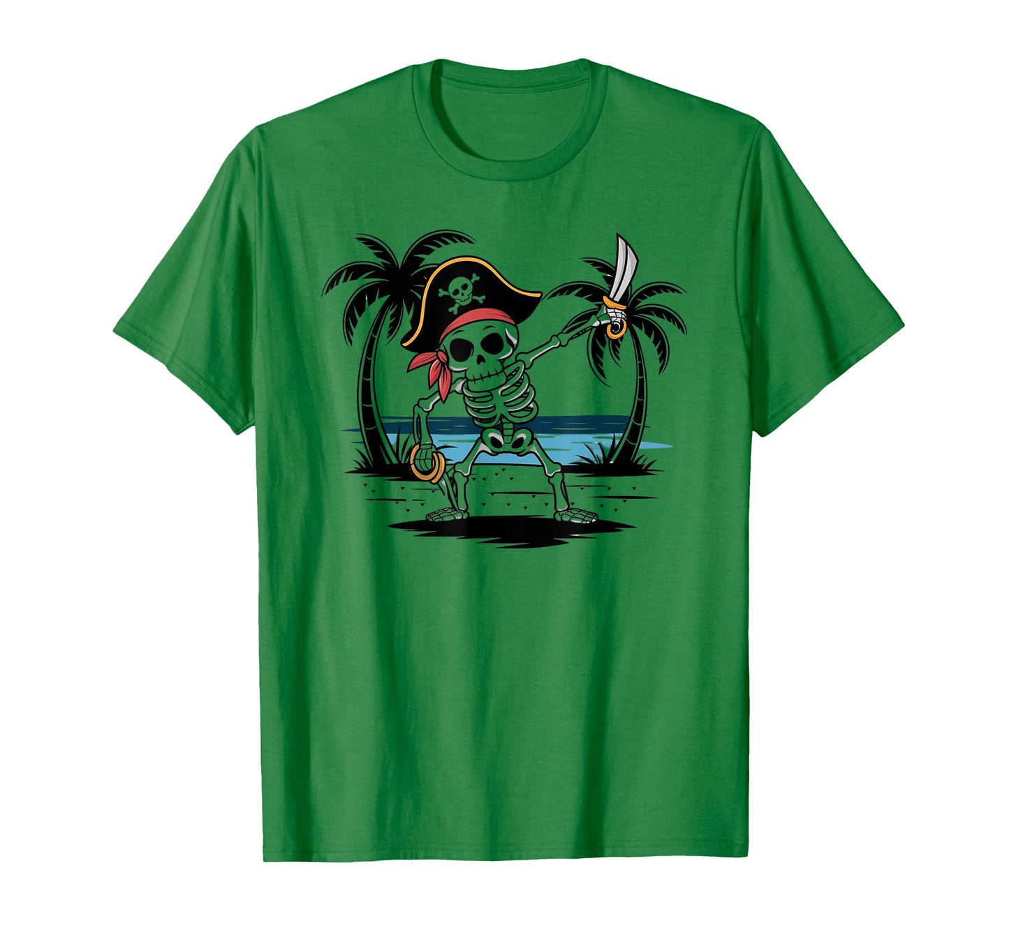 Pirate Dabbing Skeleton Pirate Lover for Kids Tee T-Shirt