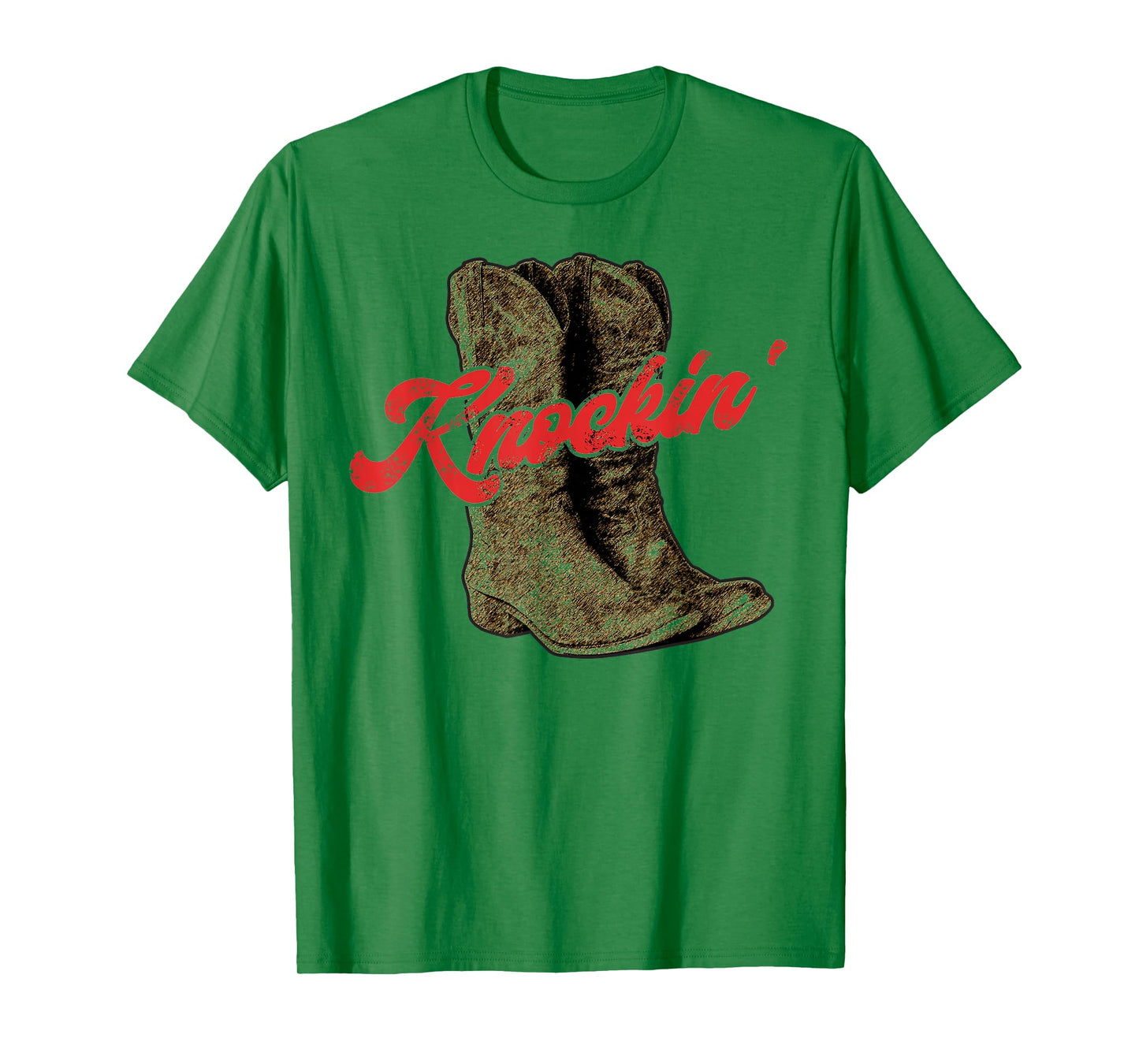 Knockin Boots Boot Cowboy Country Vintage Cowgirl T-Shirt