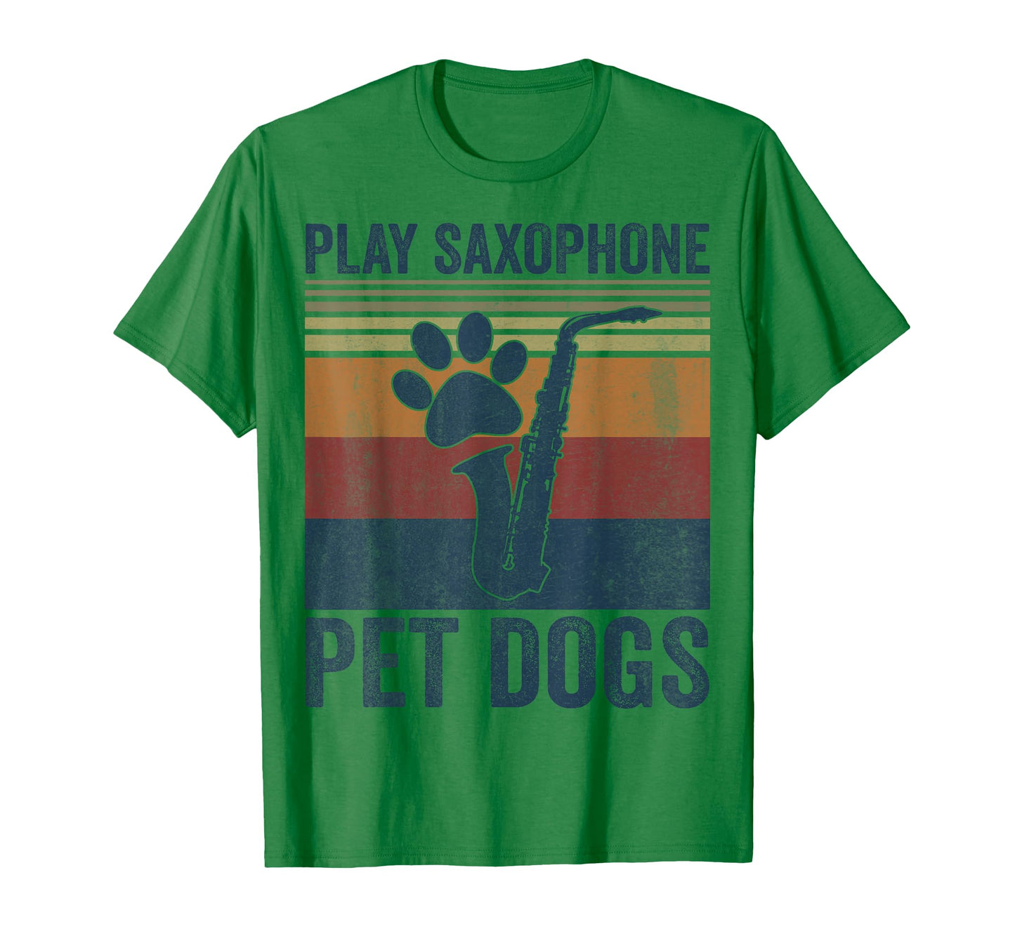 Funny Dog Lover and Saxophone Player Pet Dogs Play Saxophone T-Shirt