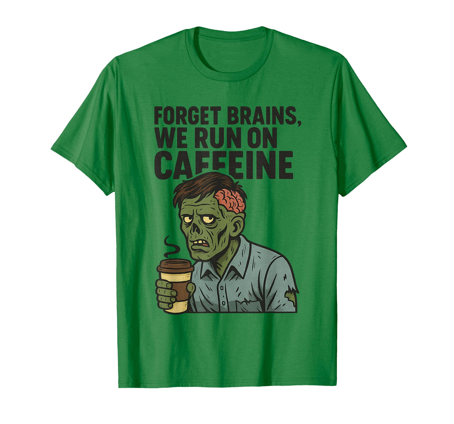 Zombie Coffee Humor T-Shirt