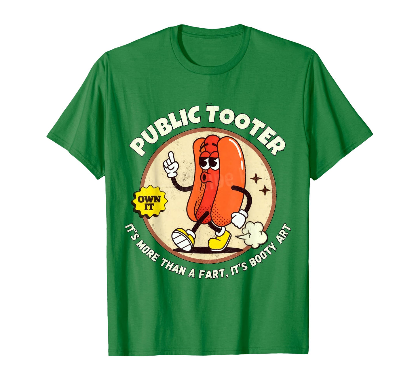 Public Tooter Inappropriate 90s Retro Fart T Funny Gag Gift T-Shirt