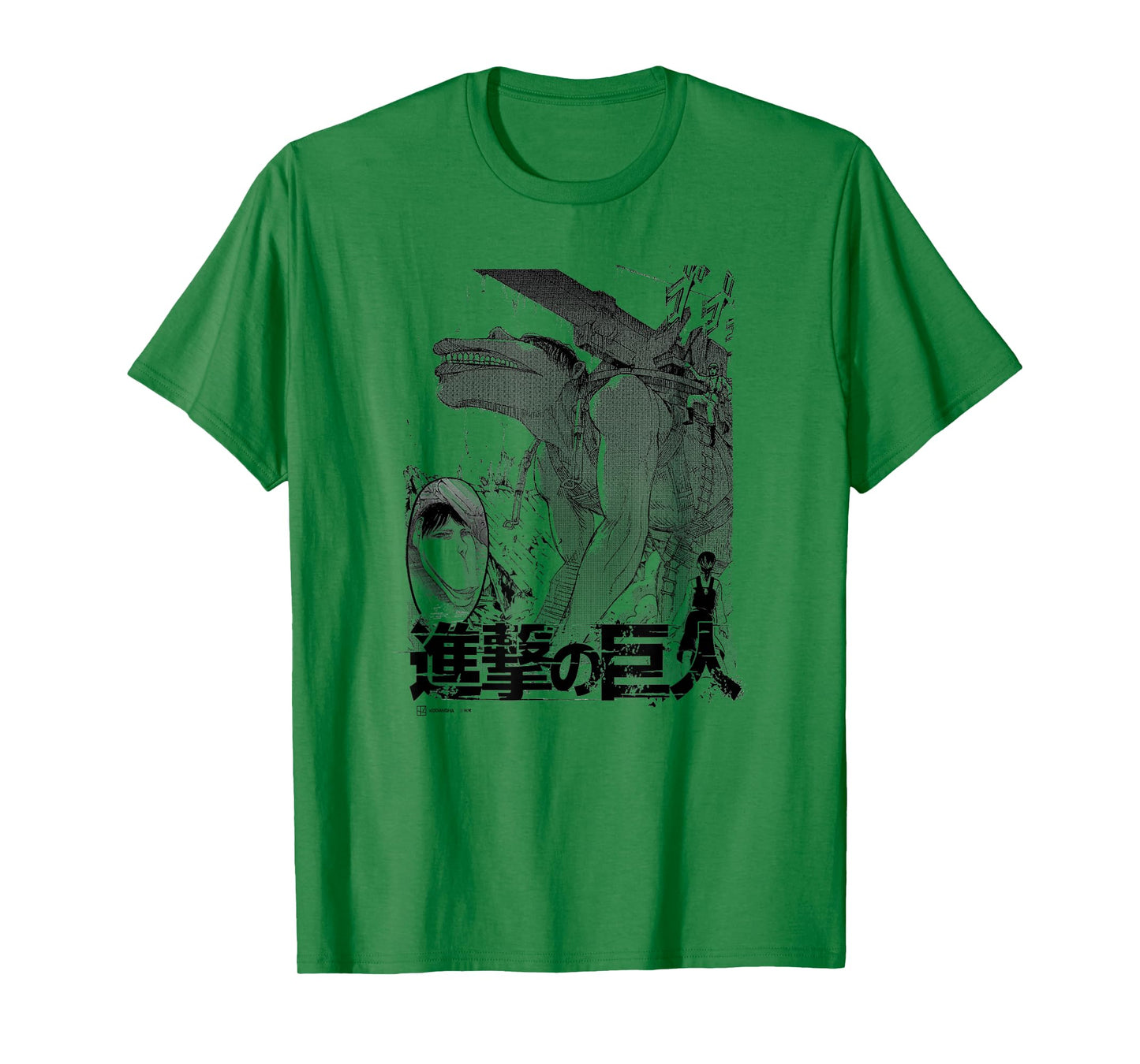 Attack on Titan The Cart Titan Manga Style Epic Portrait T-Shirt