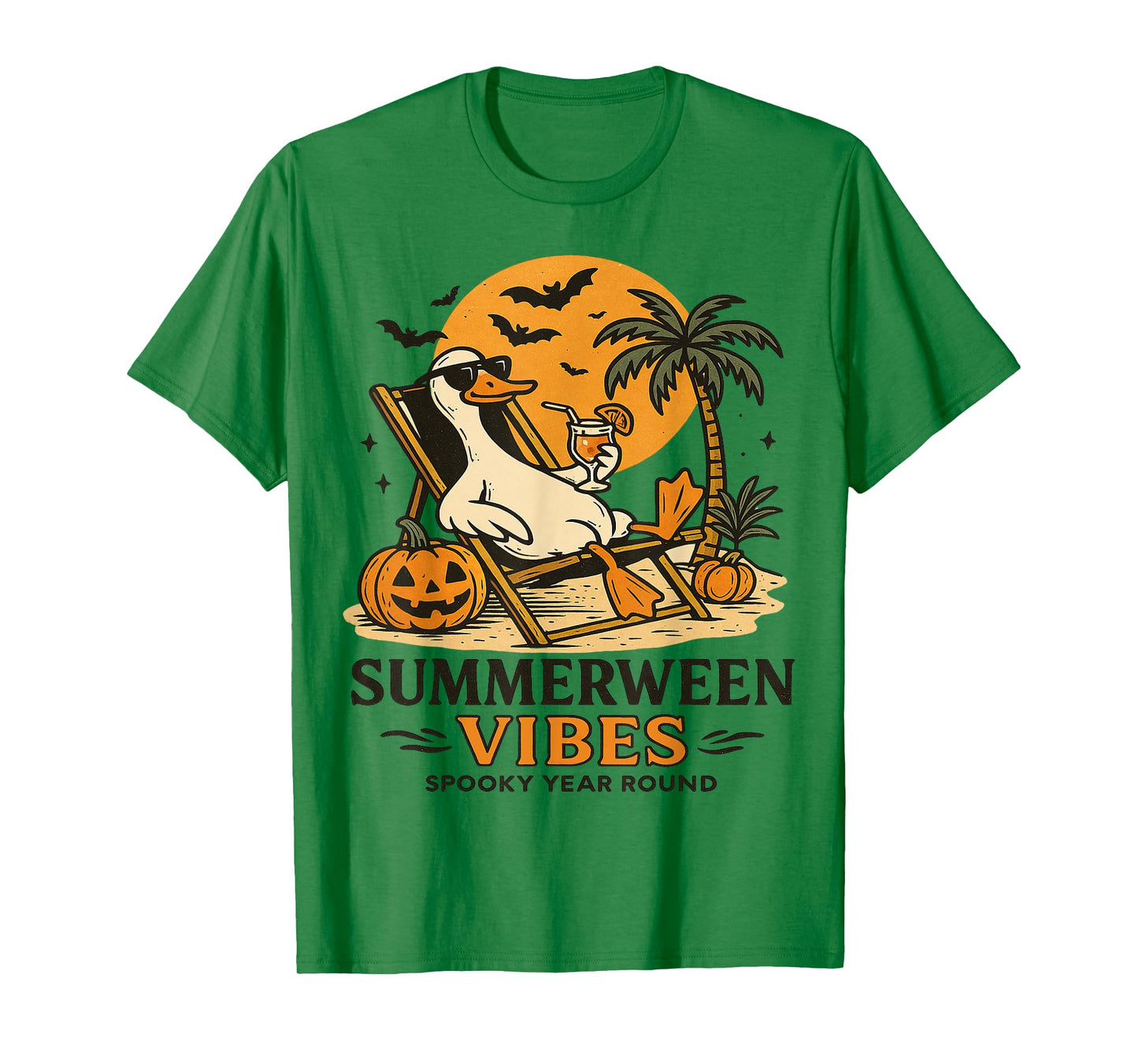 Summerween Goose Spooky Summer summerween party Halloween T-Shirt