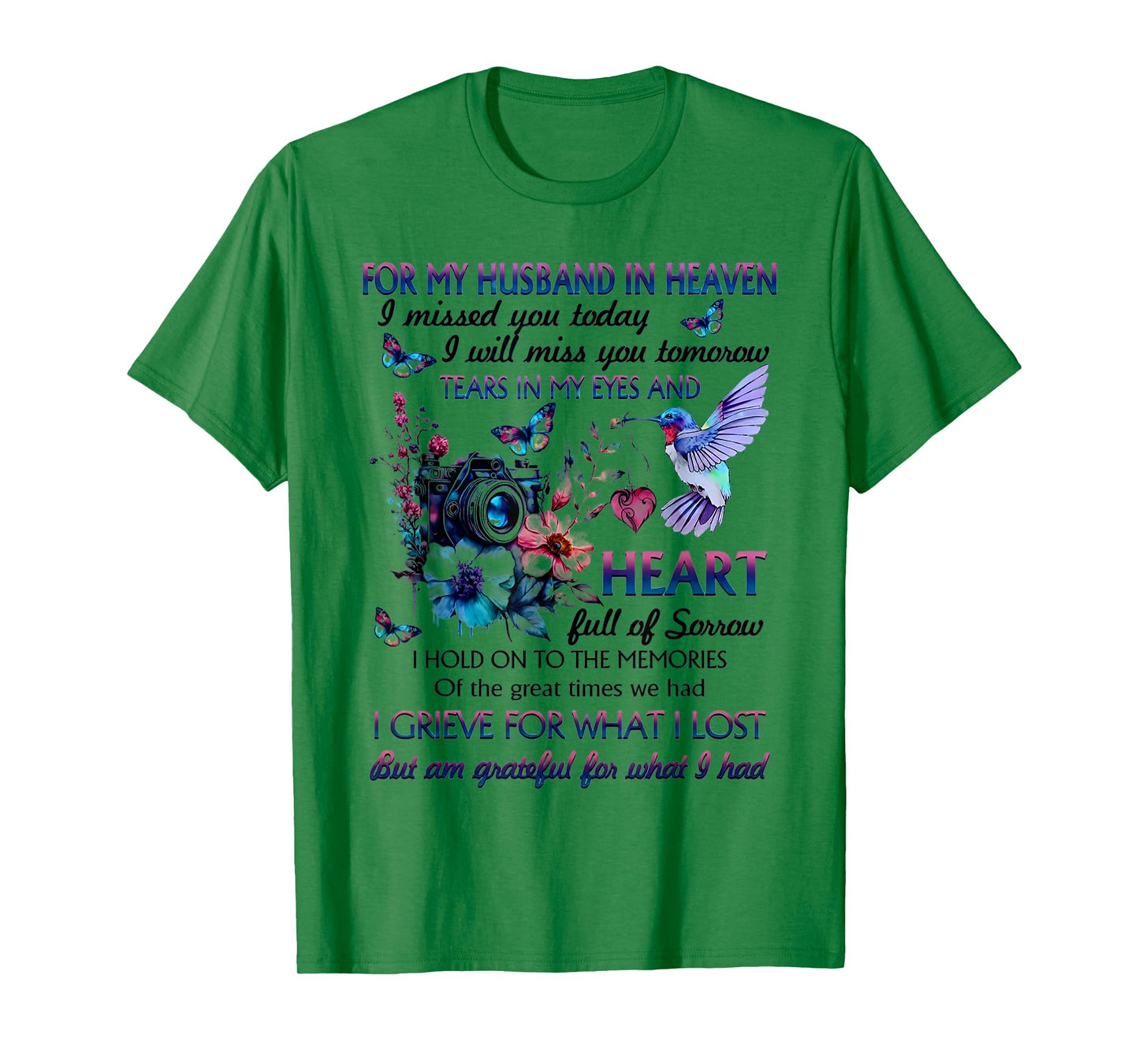 for my husband in heaven i missed you today T-Shirt