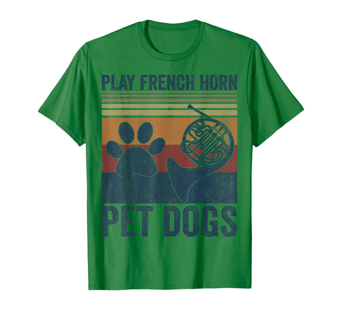 Dog Lover and French Horn Player - Pet Dogs Play French Horn T-Shirt