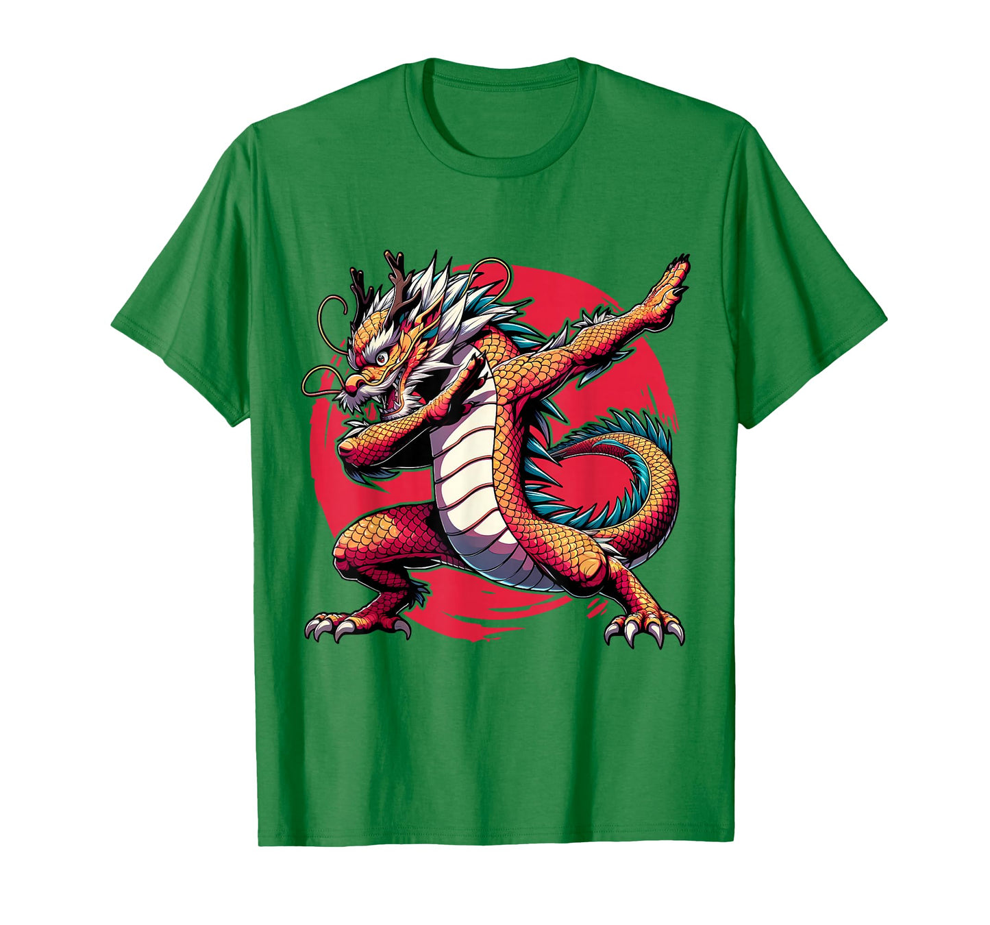 Japanese Dabbing Dragon Asian - Anime Lover Kids T-Shirt