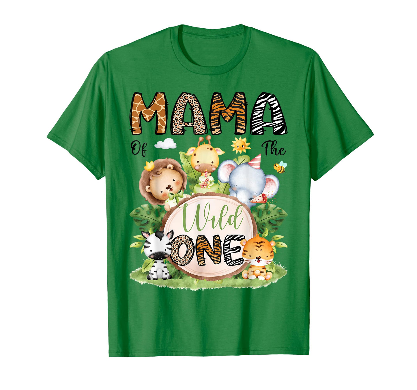 Mama Of The Wild One Safari Jungle 1St Birthday Boy T-Shirt