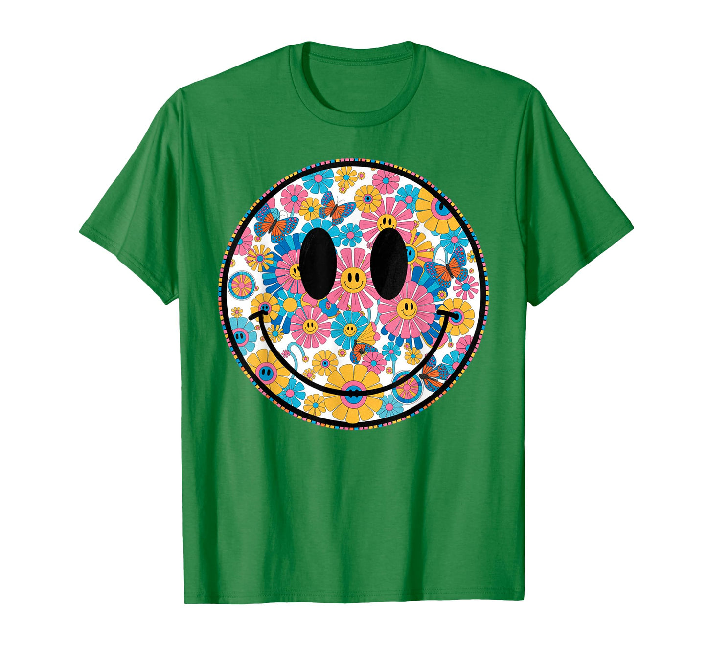 Happy Retro Daisy Smile Face Preppy Aesthetic Men Women Kids T-Shirt