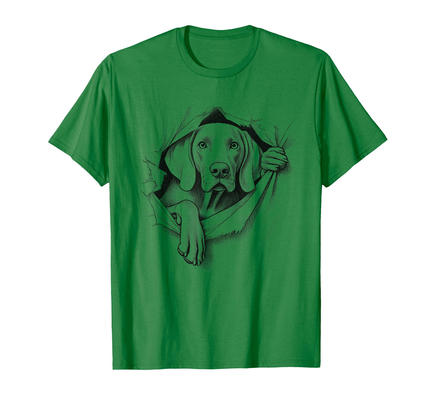 Funny Weimaraner Peeking Design For Dog Owner T-Shirt