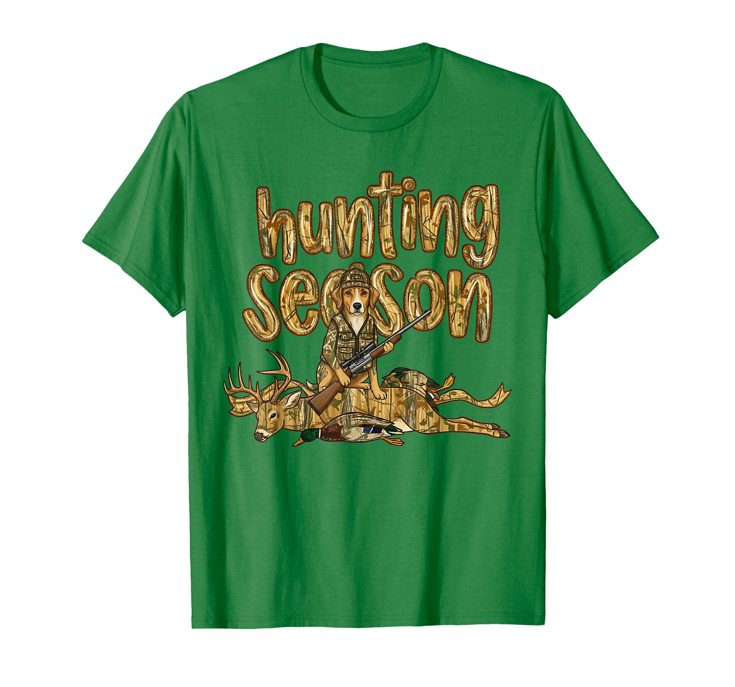 Hunting Deer Season Dog Duck Camouflage for Hunter Men Women T-Shirt