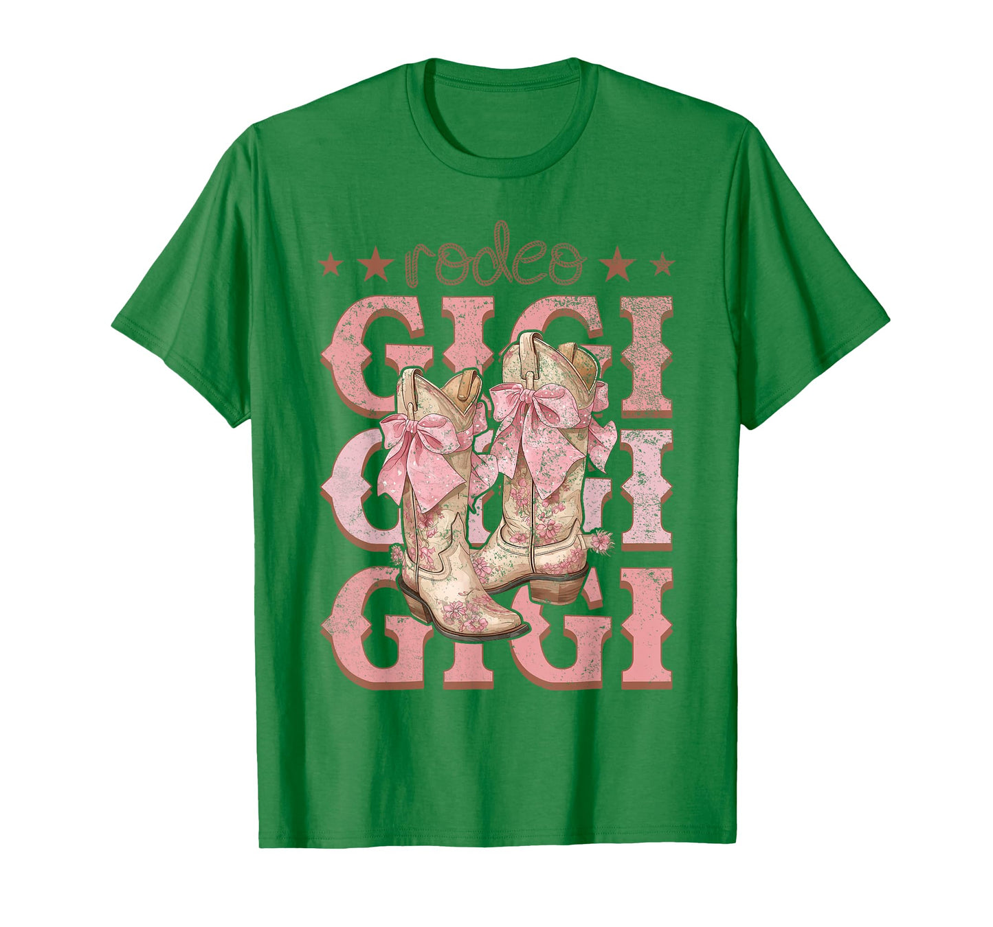 Rodeo Gigi Pink Boots Coquette Cow-Girl Birthday Party T-Shirt