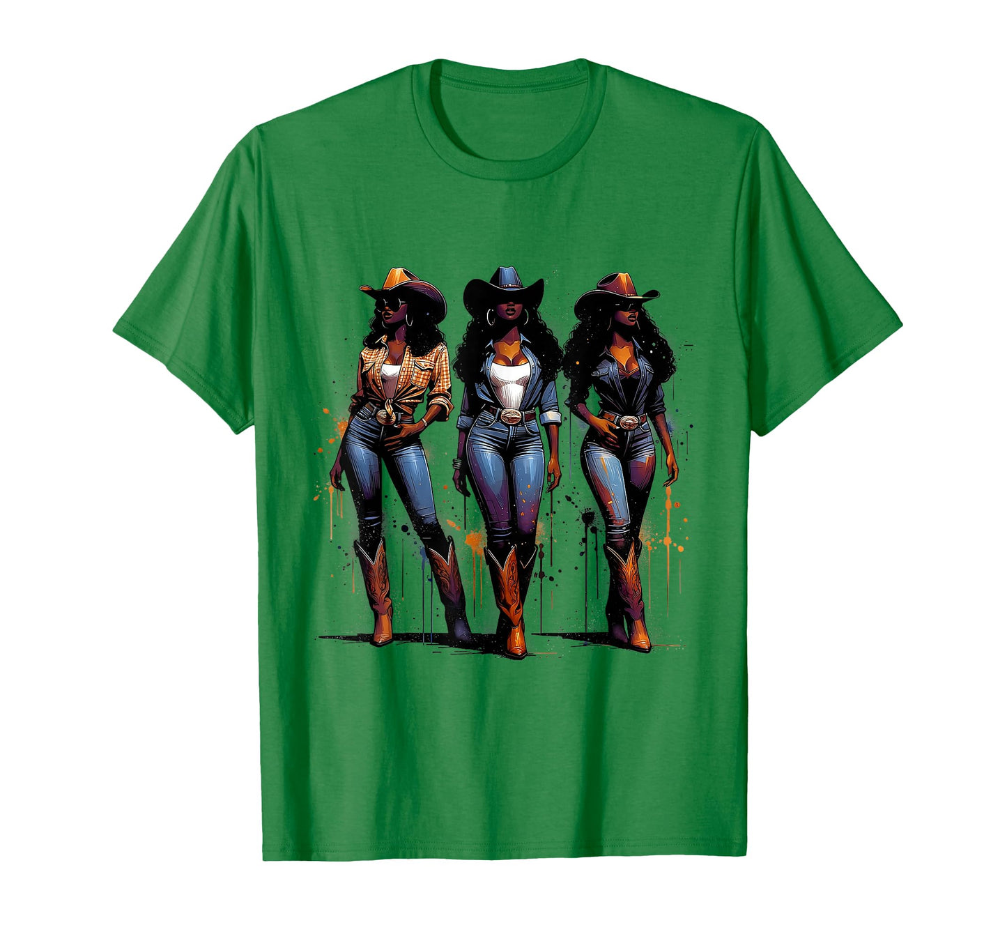 Melanin Rodeo Queen Black Cowgirl African American Western T-Shirt
