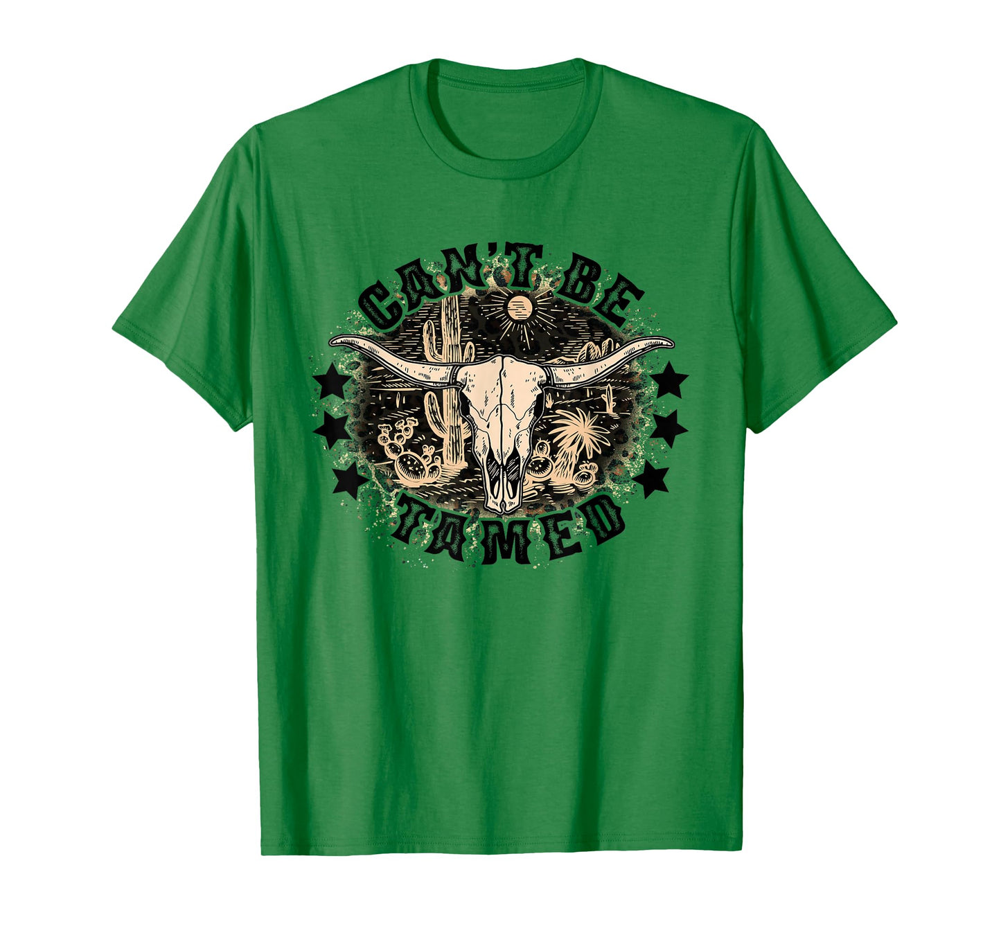 can't be tamed western skull T-Shirt