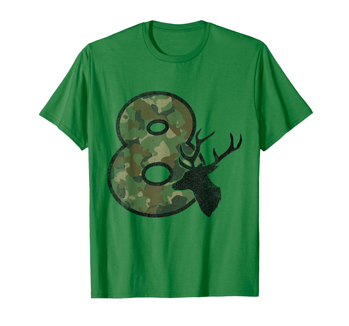 Country Boys Camo 8 Eight Year Old Birthday Deer Hunter T-Shirt