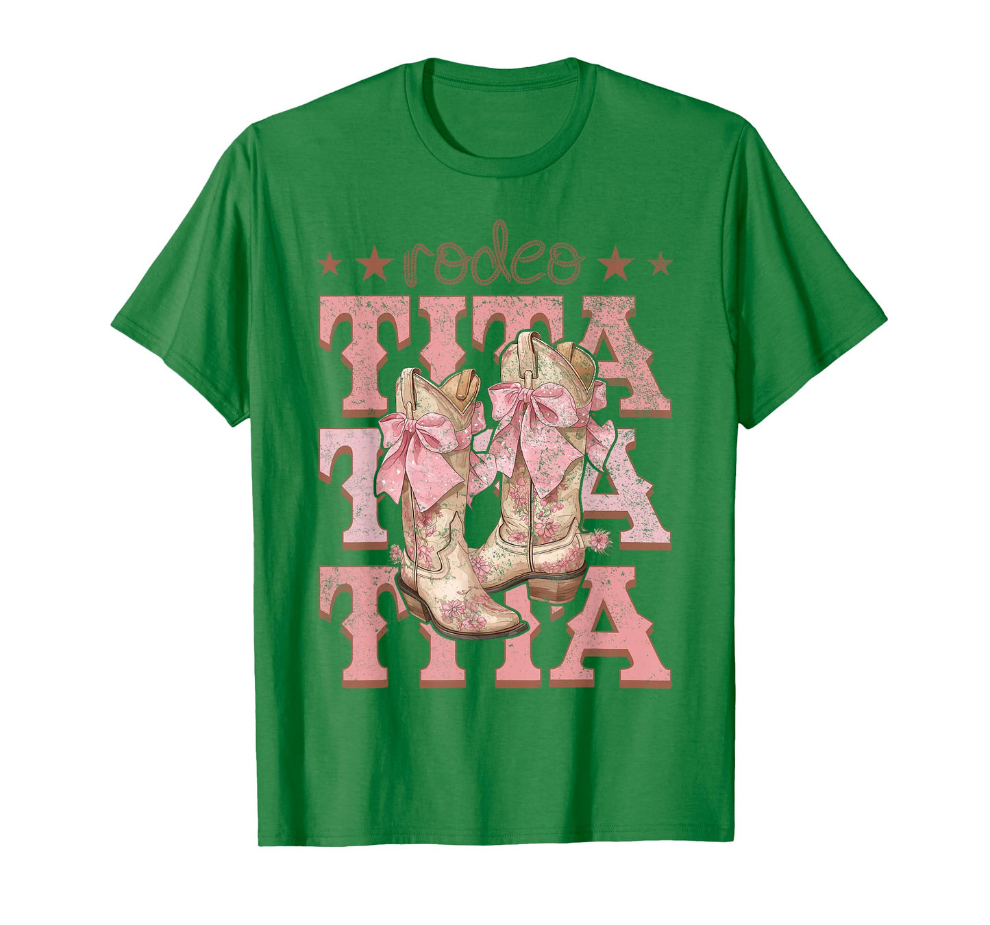 Rodeo Tita Pink Boots Coquette Cow-Girl Birthday Party T-Shirt