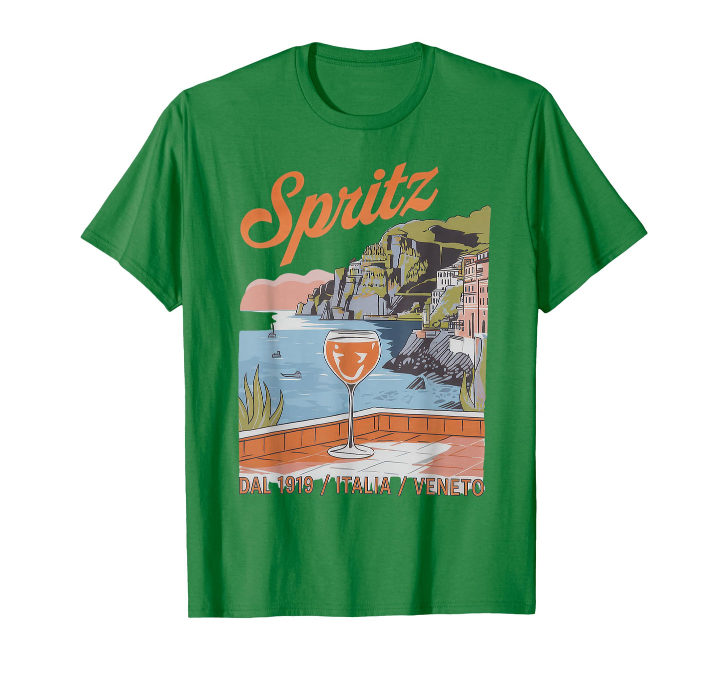 Spritz Veneto Tshirt Italia Vintage Orange Wine Cocktail T-Shirt