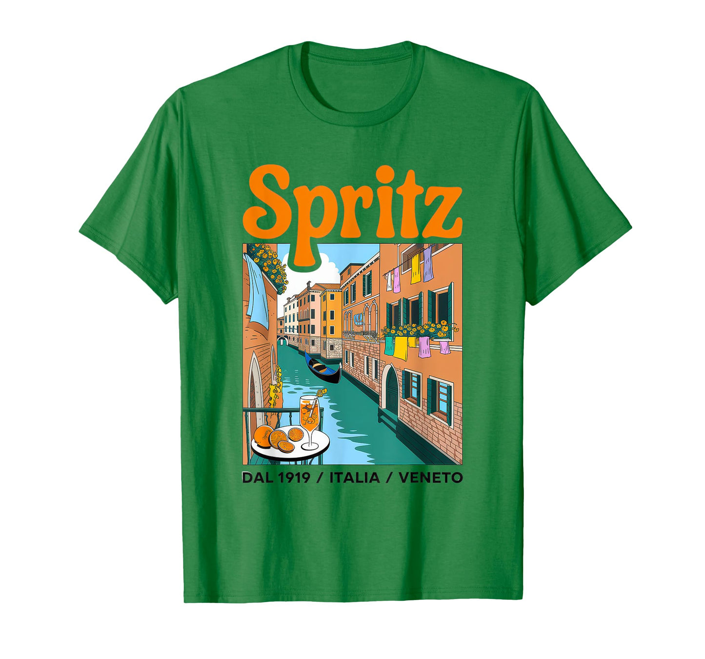 Spritz Veneto Tshirt Italia Vintage Orange Wine Cocktail T-Shirt