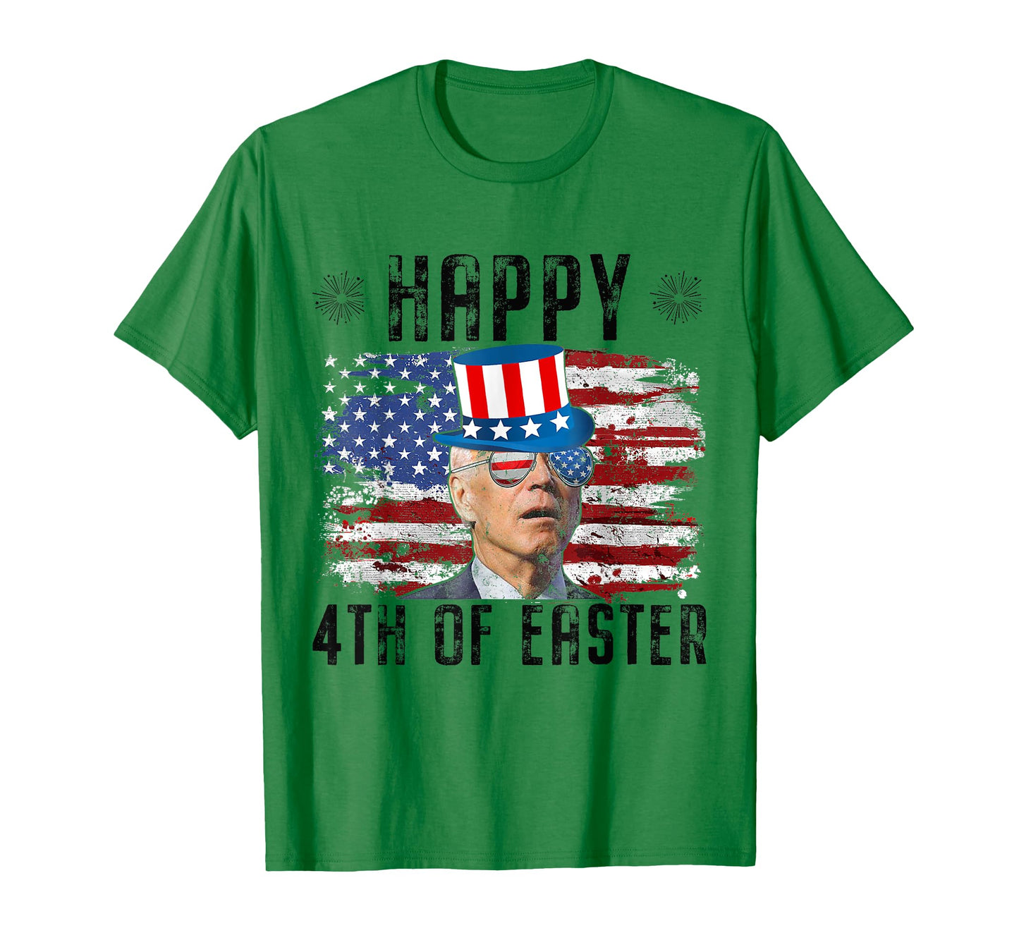 Joe Biden 4th Of July Happy Easter 4th Of July US Flag Men T-Shirt