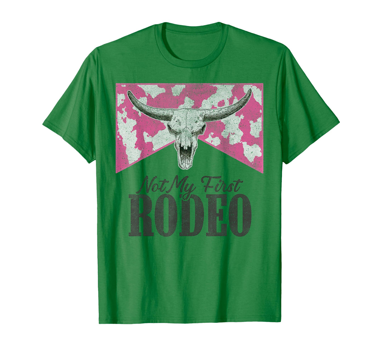Leopard Bull Skull Western Life Country Not My First Rodeo T-Shirt
