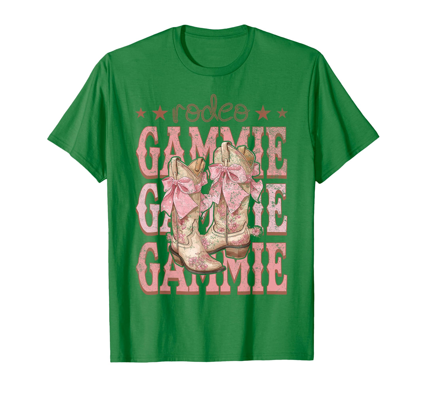 Rodeo Gammie Pink Boots Coquette Cow-Girl Birthday Party T-Shirt