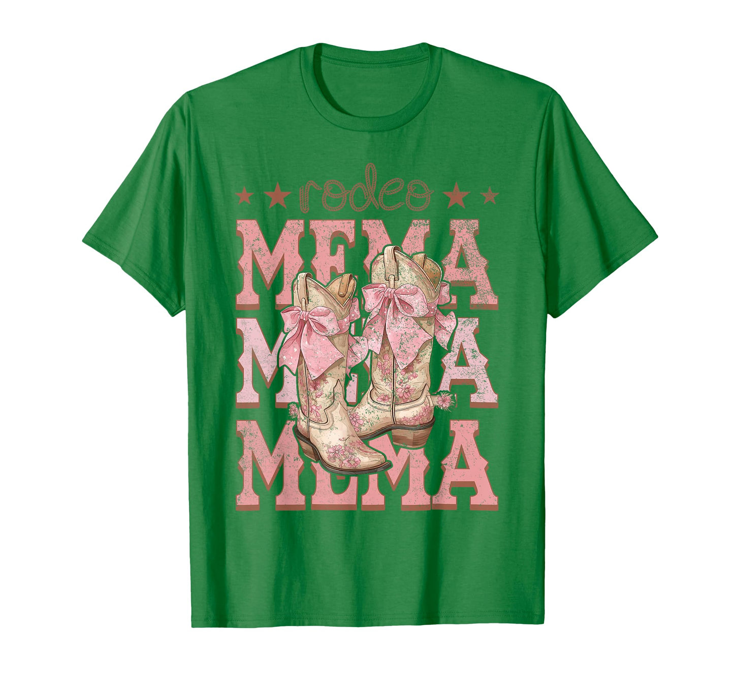 Rodeo Mema Pink Boots Coquette Cow-Girl Birthday Party T-Shirt