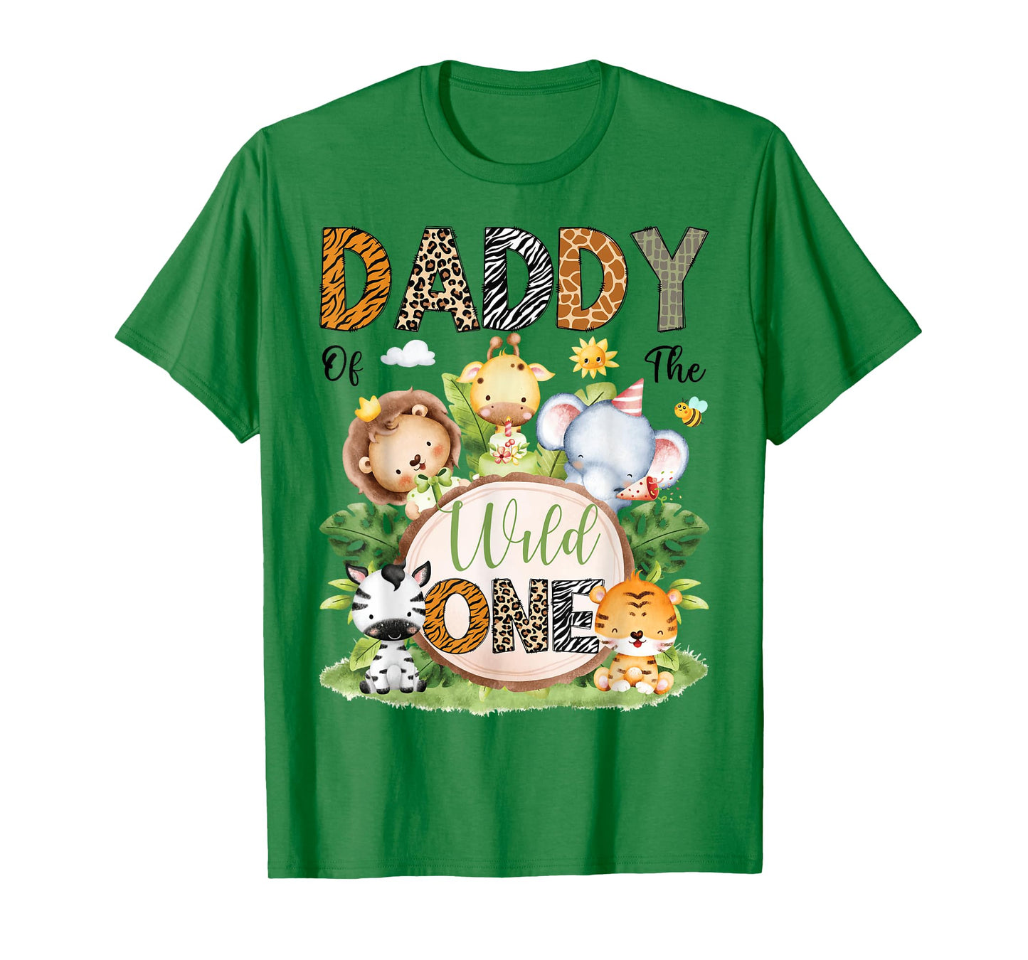 Daddy Of The Wild One Safari Jungle 1St Birthday Kids T-Shirt