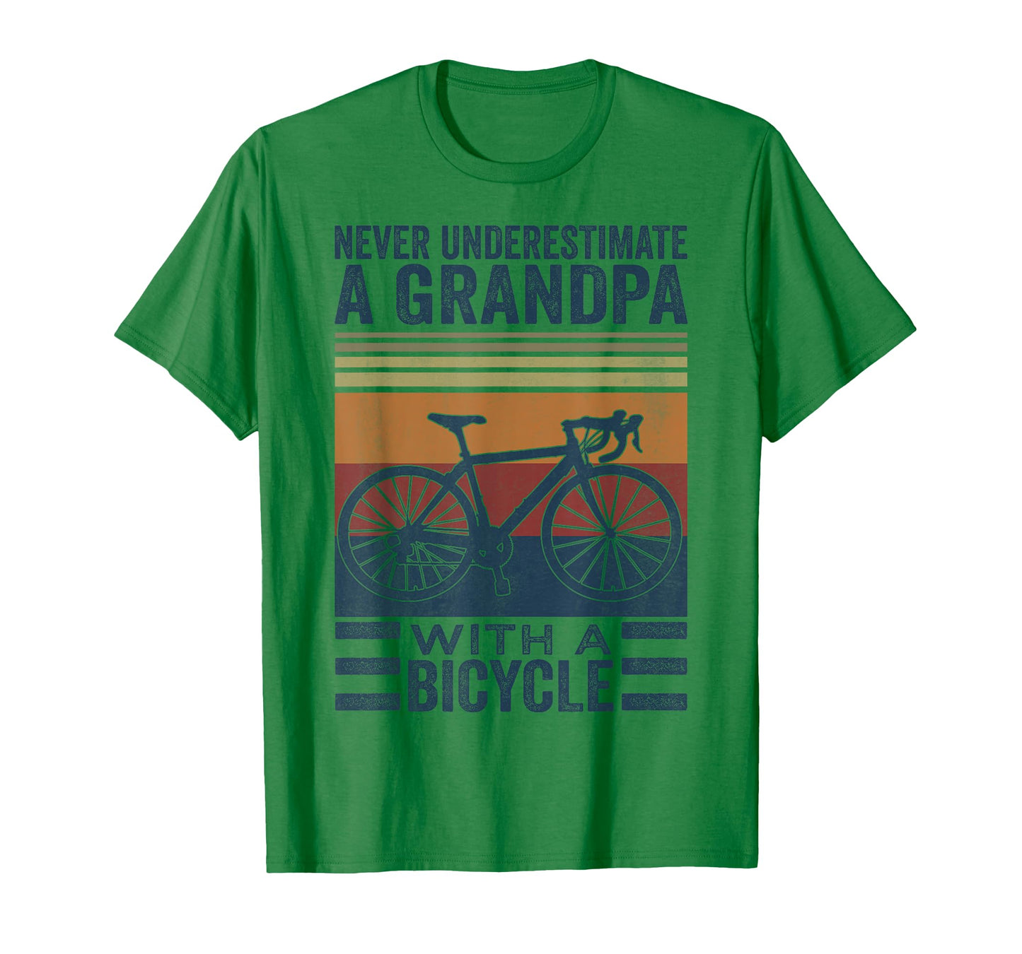 Cycling Grandpa Never Underestimate A Grandpa With A Bicycle T-Shirt