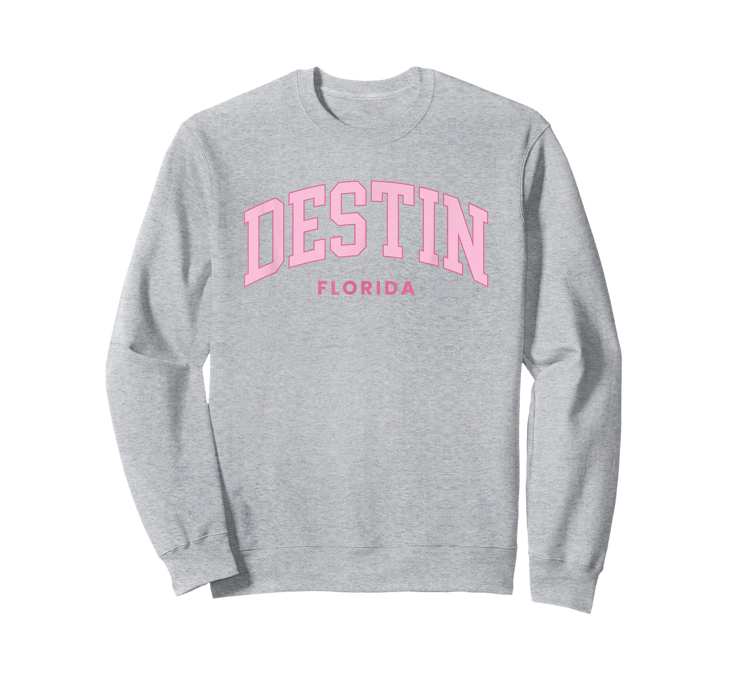 Destin Florida Retro Preppy Throwback Womens Girls Pink T-Shirt