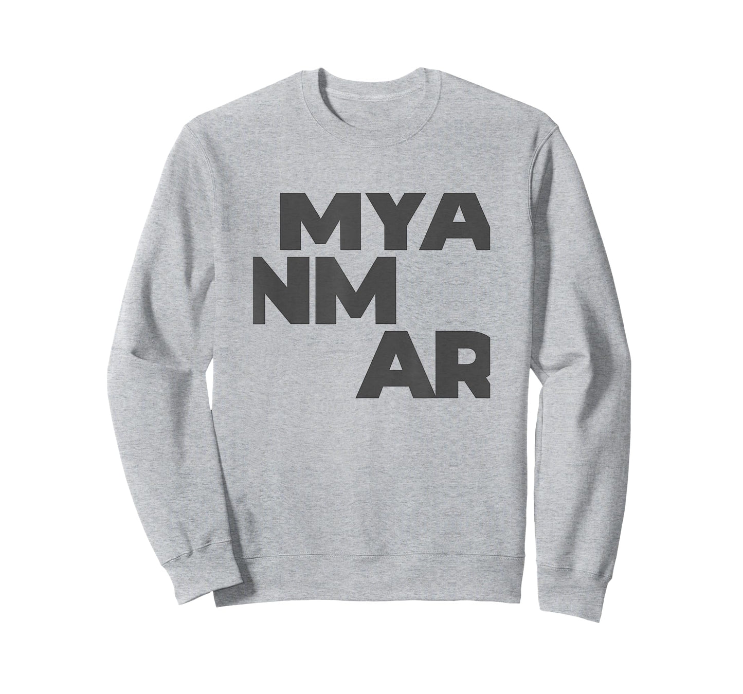 Myanmar Large Text T-Shirt