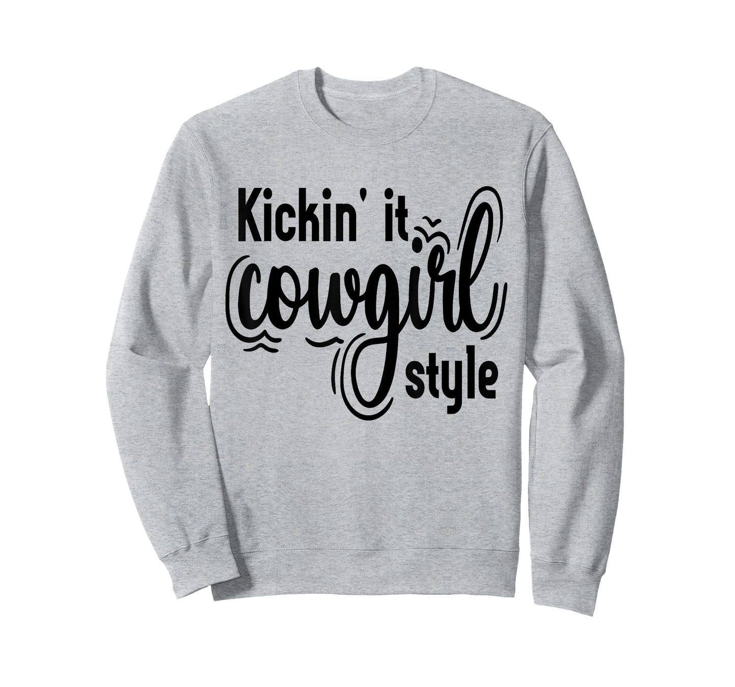 Country Line Dancing Kickin' It Cowgirl Style Womens Western T-Shirt