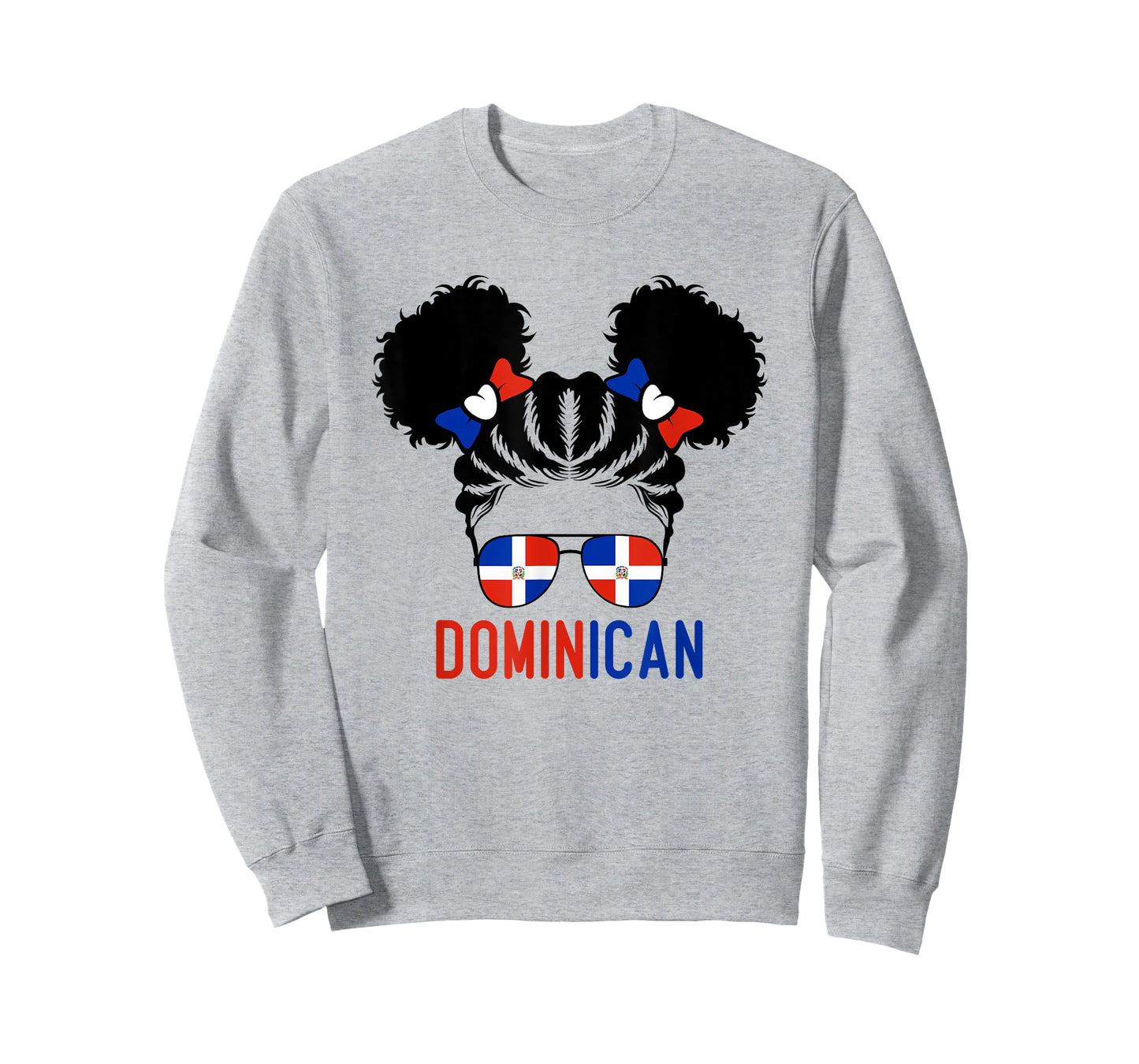 Afro Dominican Girl Baby Kids Youth Republic Dominicana Flag T-Shirt