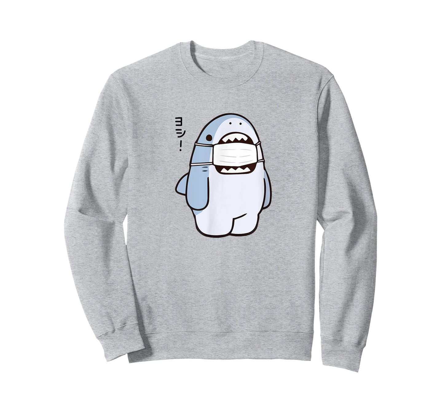 Cute Shark Says "Yoshi" Good/Alright, Japanese Kawaii Anime T-Shirt