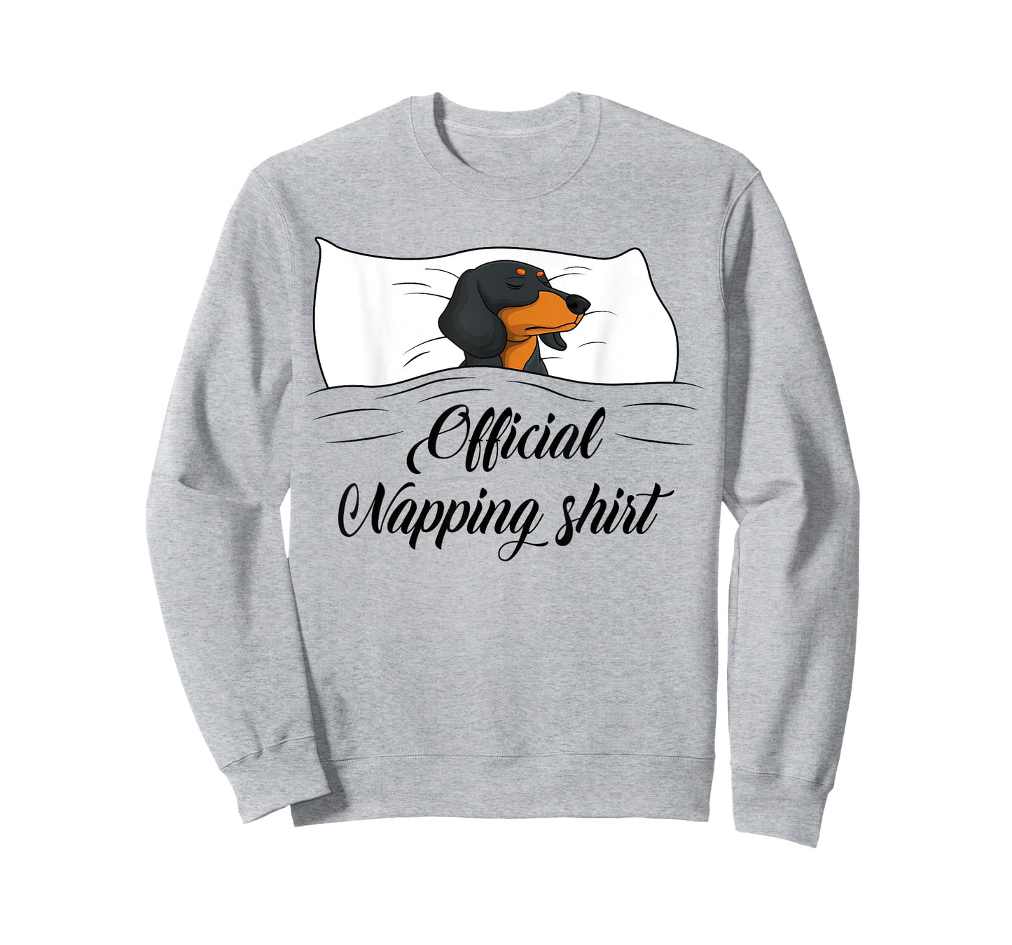 Sleeping Dachshund Pyjamas Dog Lover Gift Official Napping T-Shirt