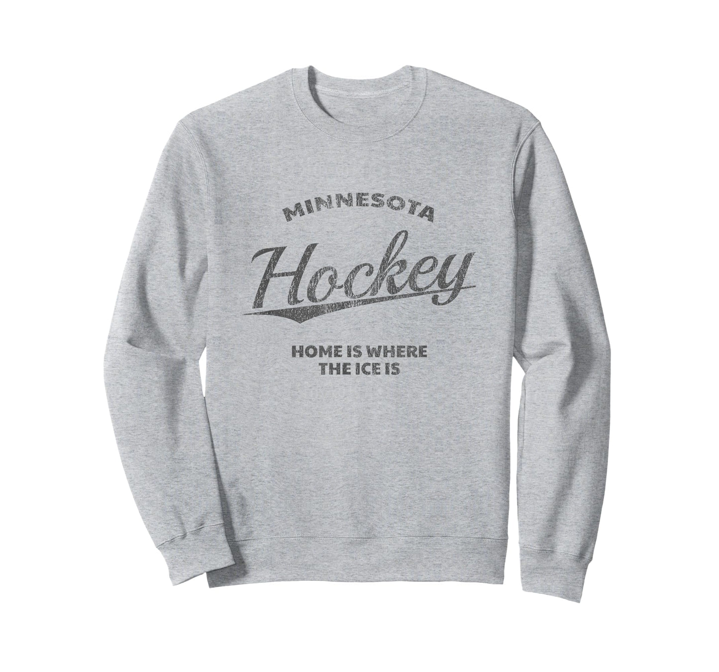Minnesota Hockey, Home Is Where The Ice Is, Retro-Style T-Shirt