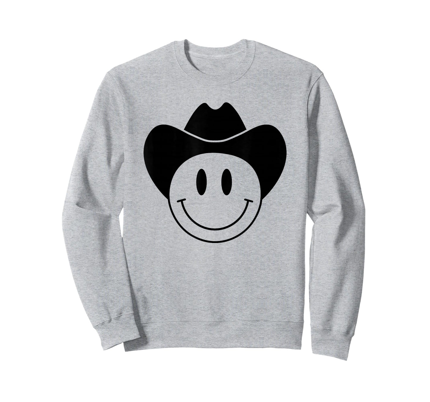 Smiling Happy Face With Black Rodeo Cowboy Hat T-Shirt