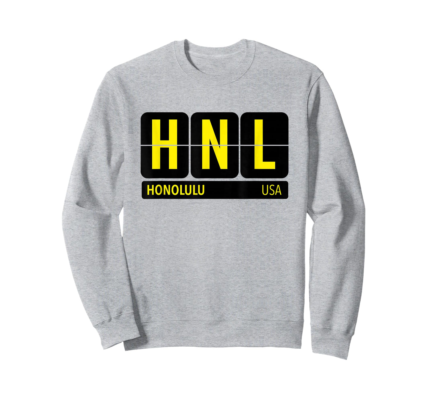 HNL Honolulu Hawaii USA Travel Souvenir Yellow T-Shirt