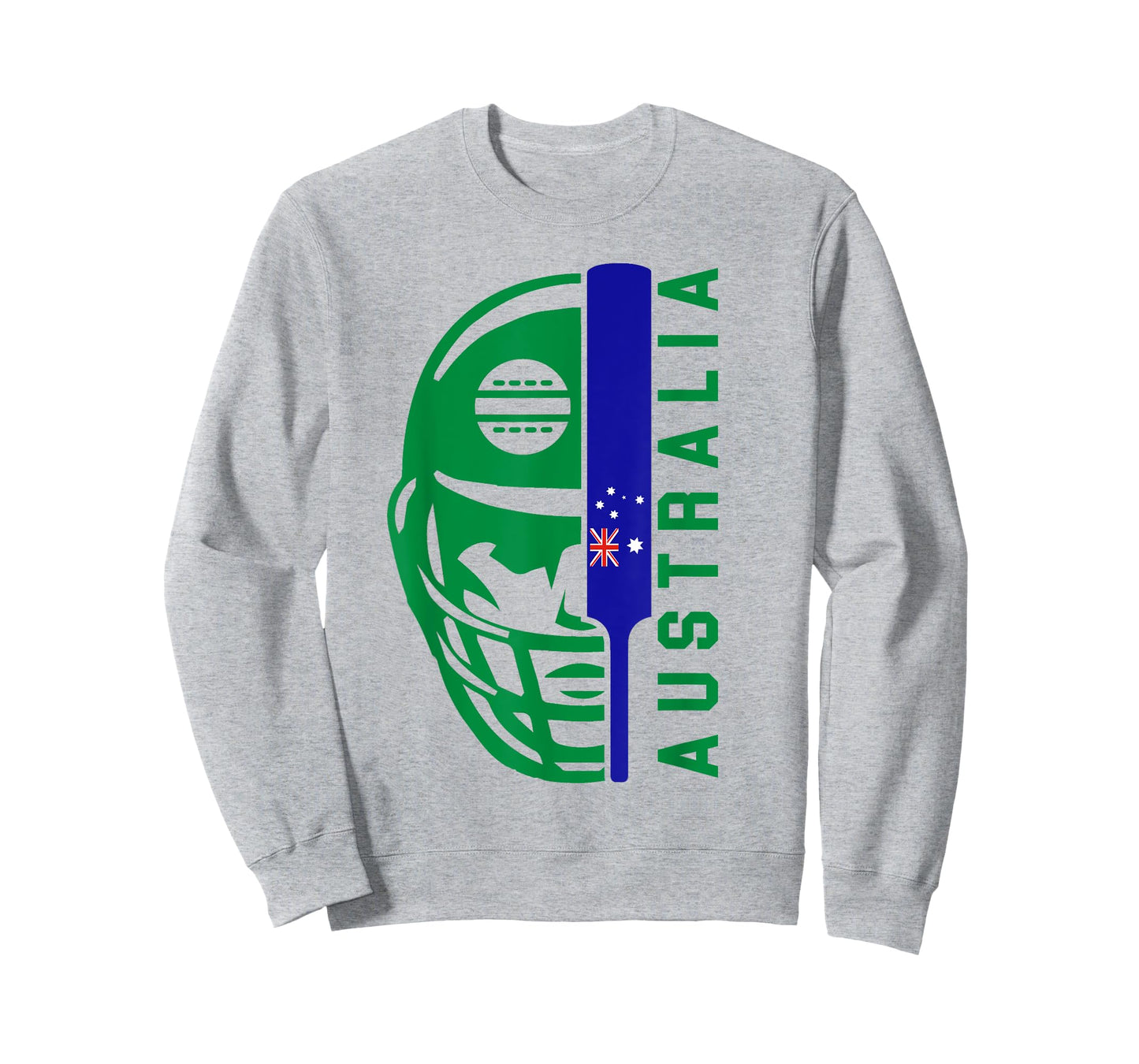 Cricket Australia Fan Helmet Ball and Bat Design T-Shirt