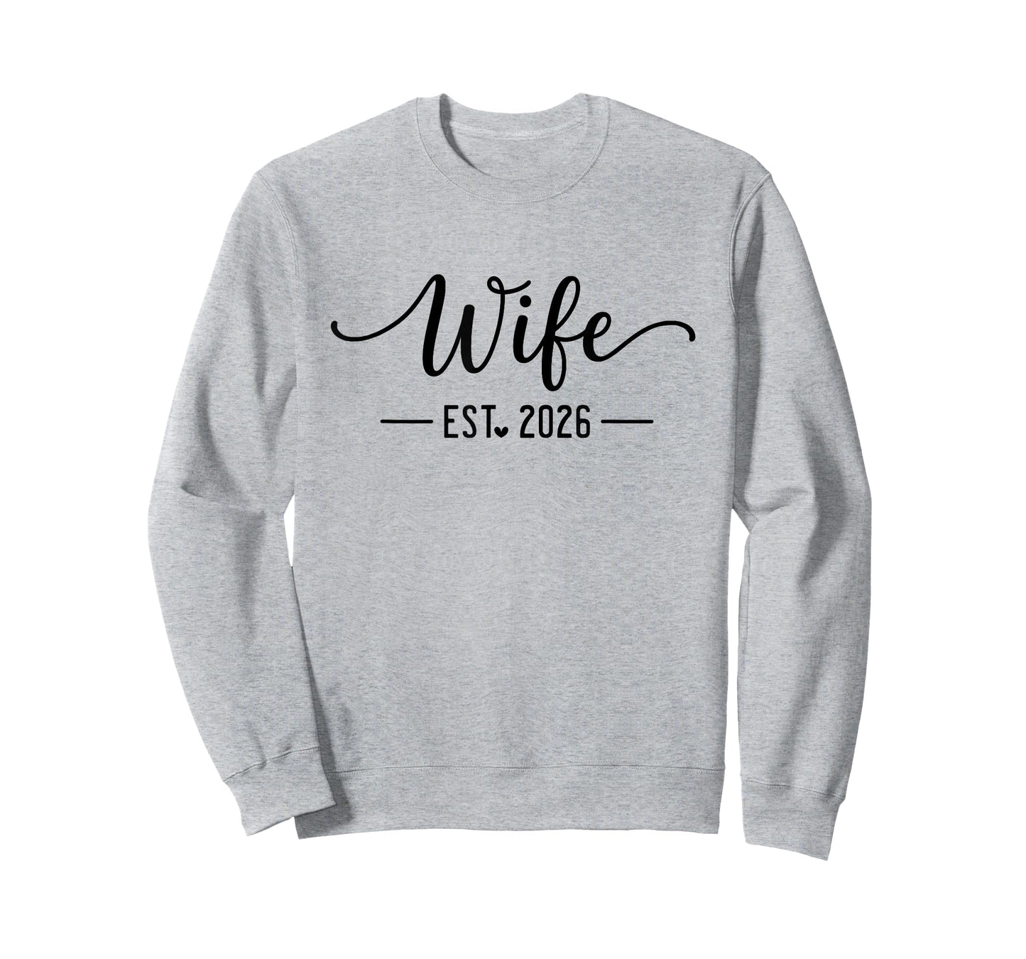 Wife Est 2026 and Husband Just Married Honeymoon Wedding T-Shirt