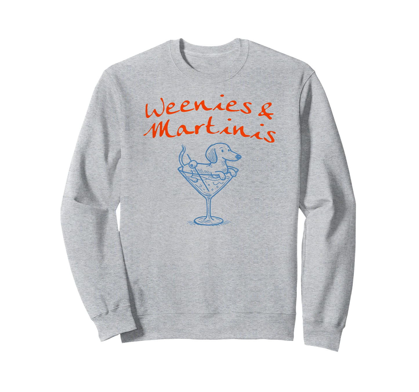 Weenies and Martinis Funny Dachshund Cock Graphic Girl Women T-Shirt
