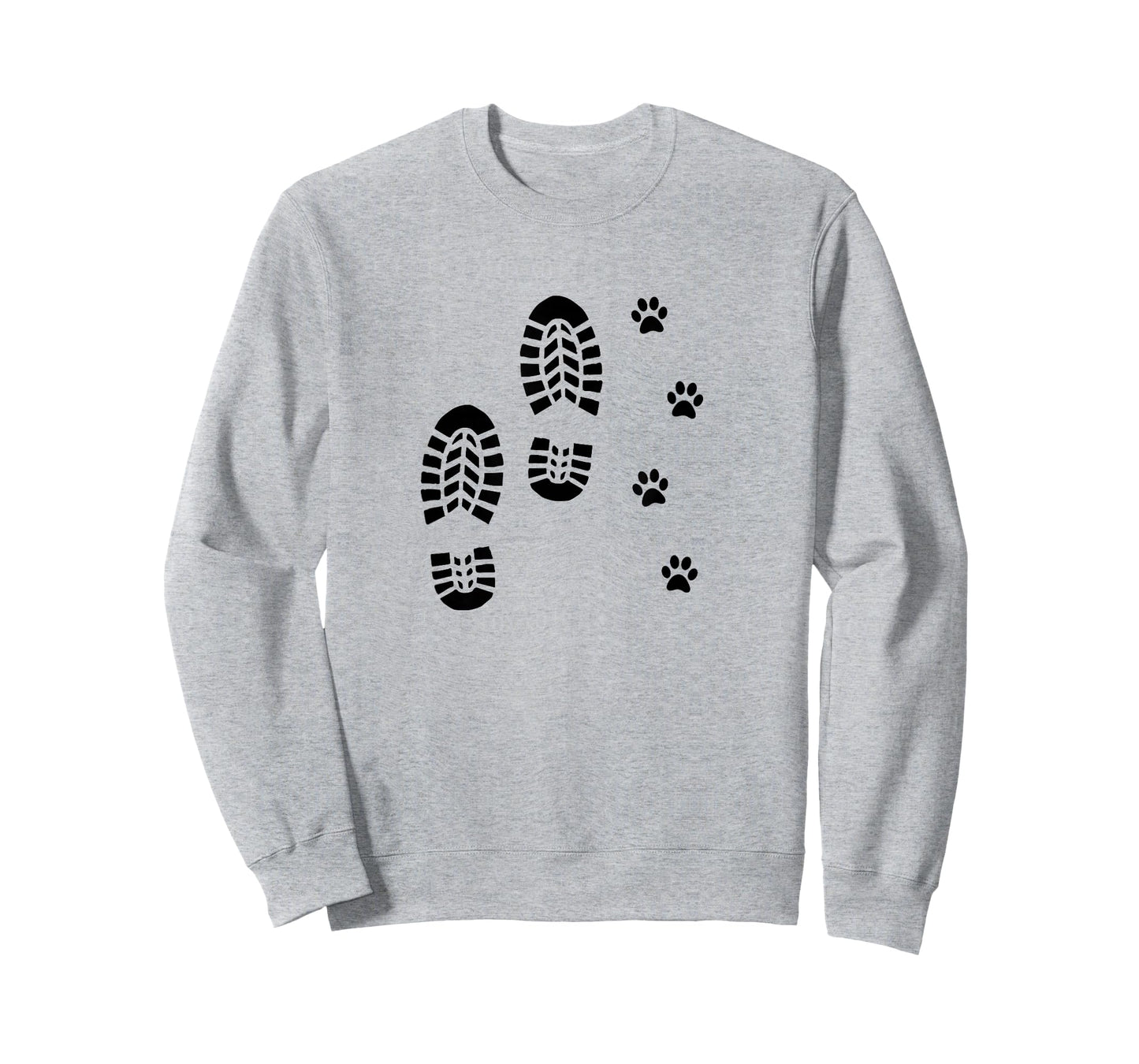 Dog and Man Hiking Dog Hiker People That Hike with Dogs Paw T-Shirt
