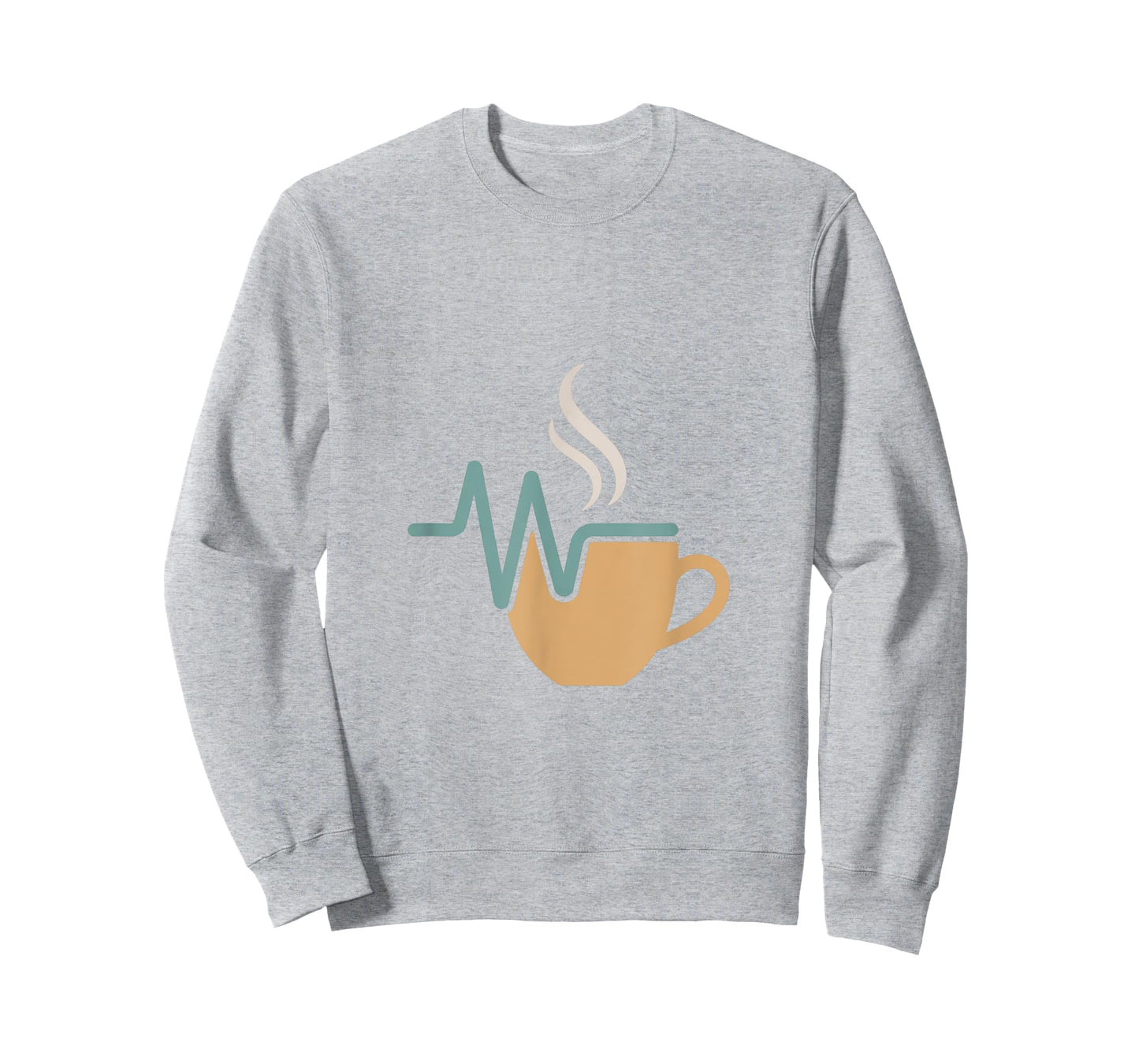 Coffee Heartbeat Mug Design T-Shirt