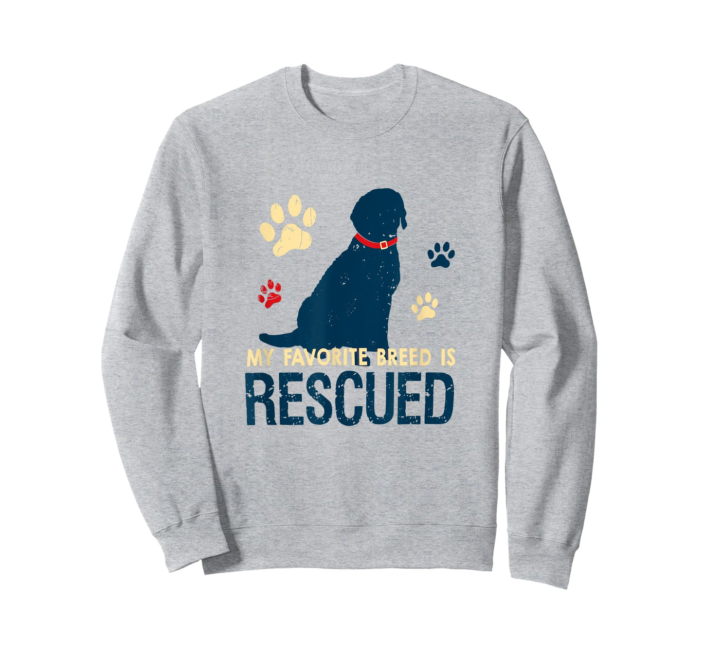 My Favorite Breed is Rescued Dog Lovers Unisex Men Women T-Shirt