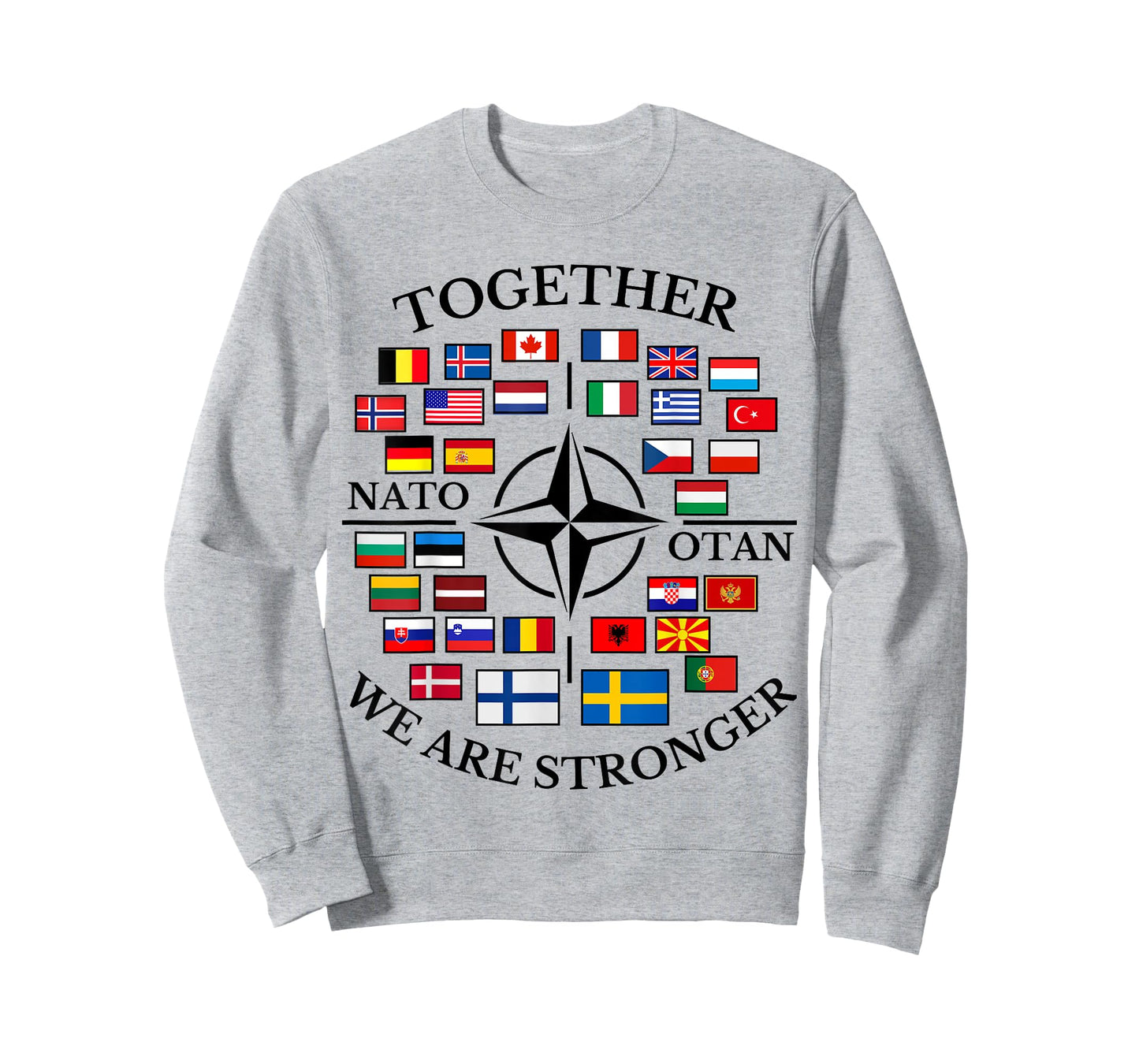 NATO OTAN with Finland and Sweden together we are stronger T-Shirt