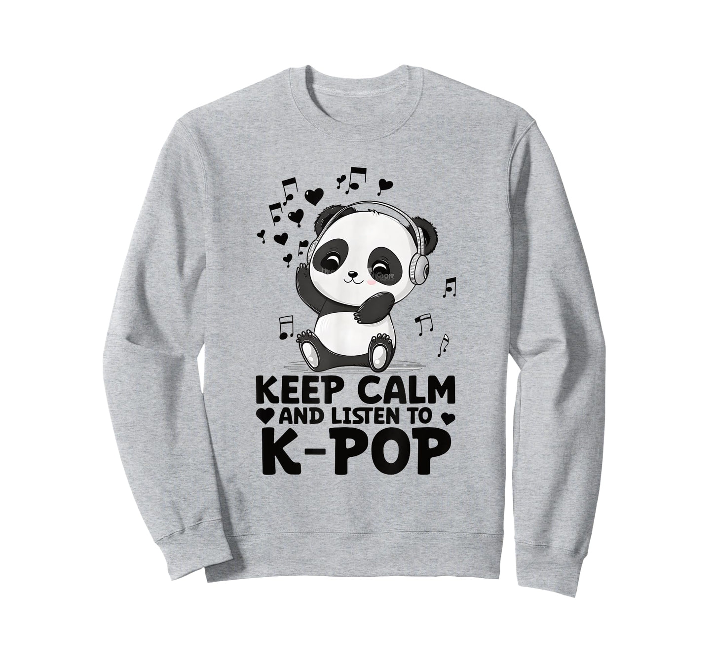 Keep Calm And Listen To Kpop Panda Merch K-pop Merchandise T-Shirt