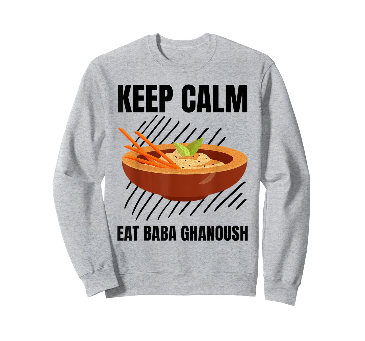 Keep Calm Eat Baba Ghanoush Vintage Grunge Baba Ghanoush T-Shirt
