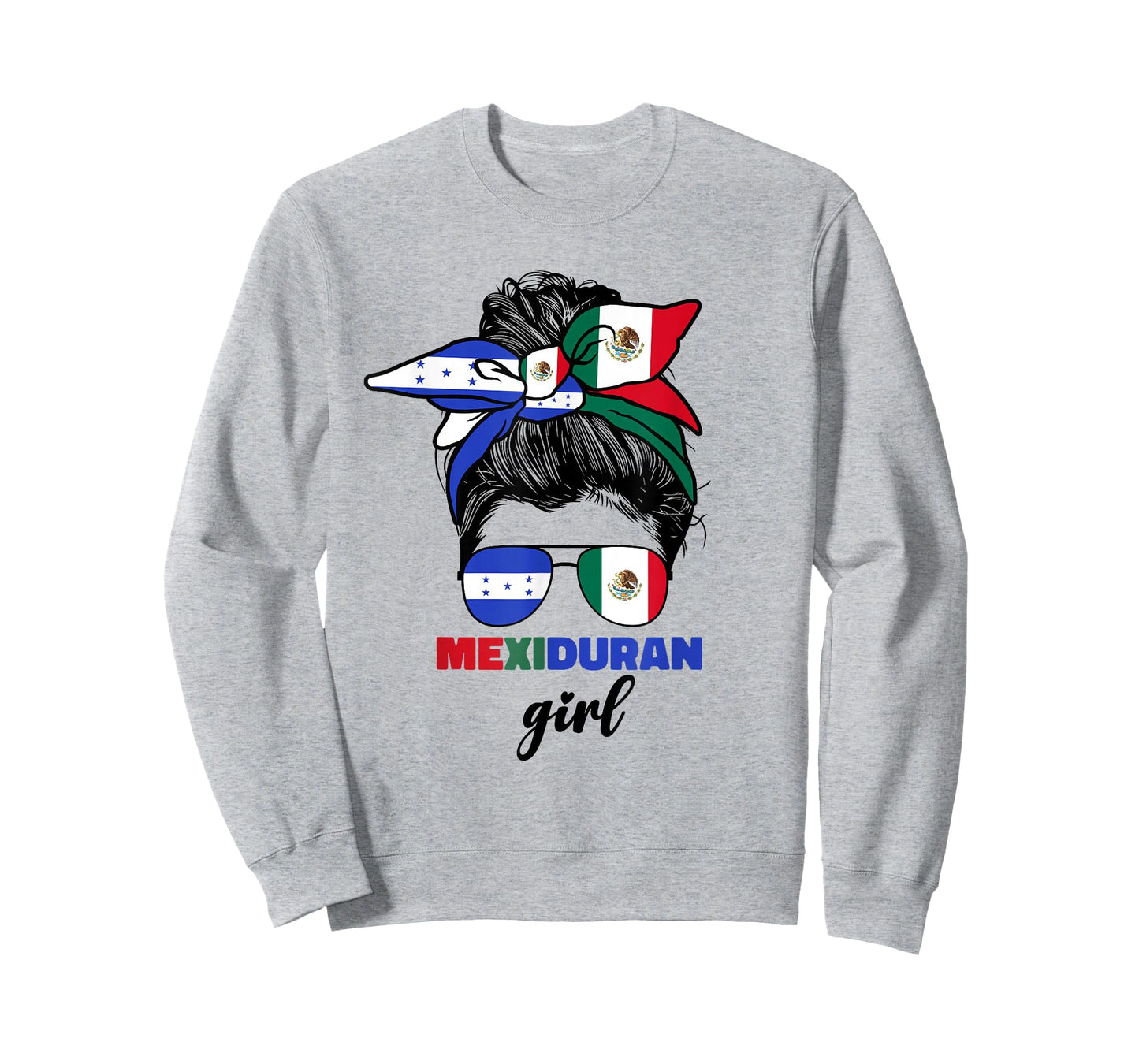 Womens Half Mexican And Honduran Mexico Honduras Flag Girl T-Shirt