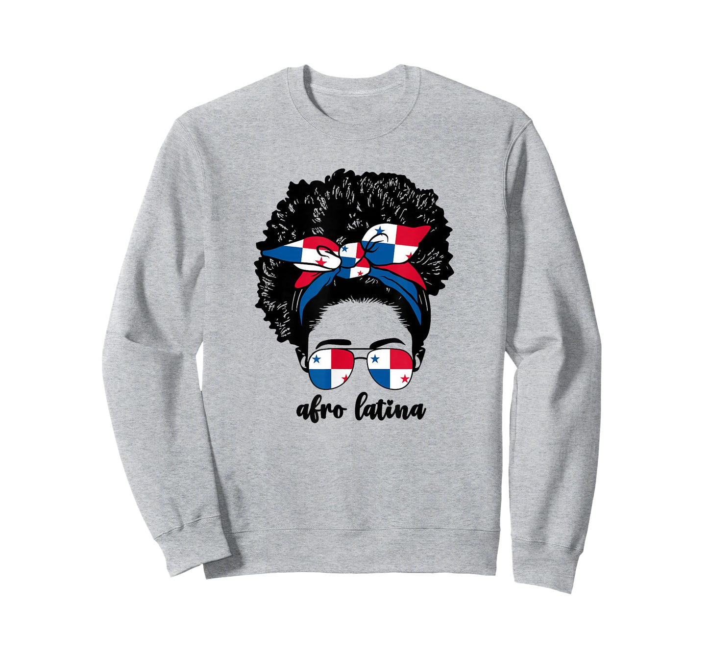 Black Afro Latina Panamanian Girl Women Panama Flag Panameña T-Shirt